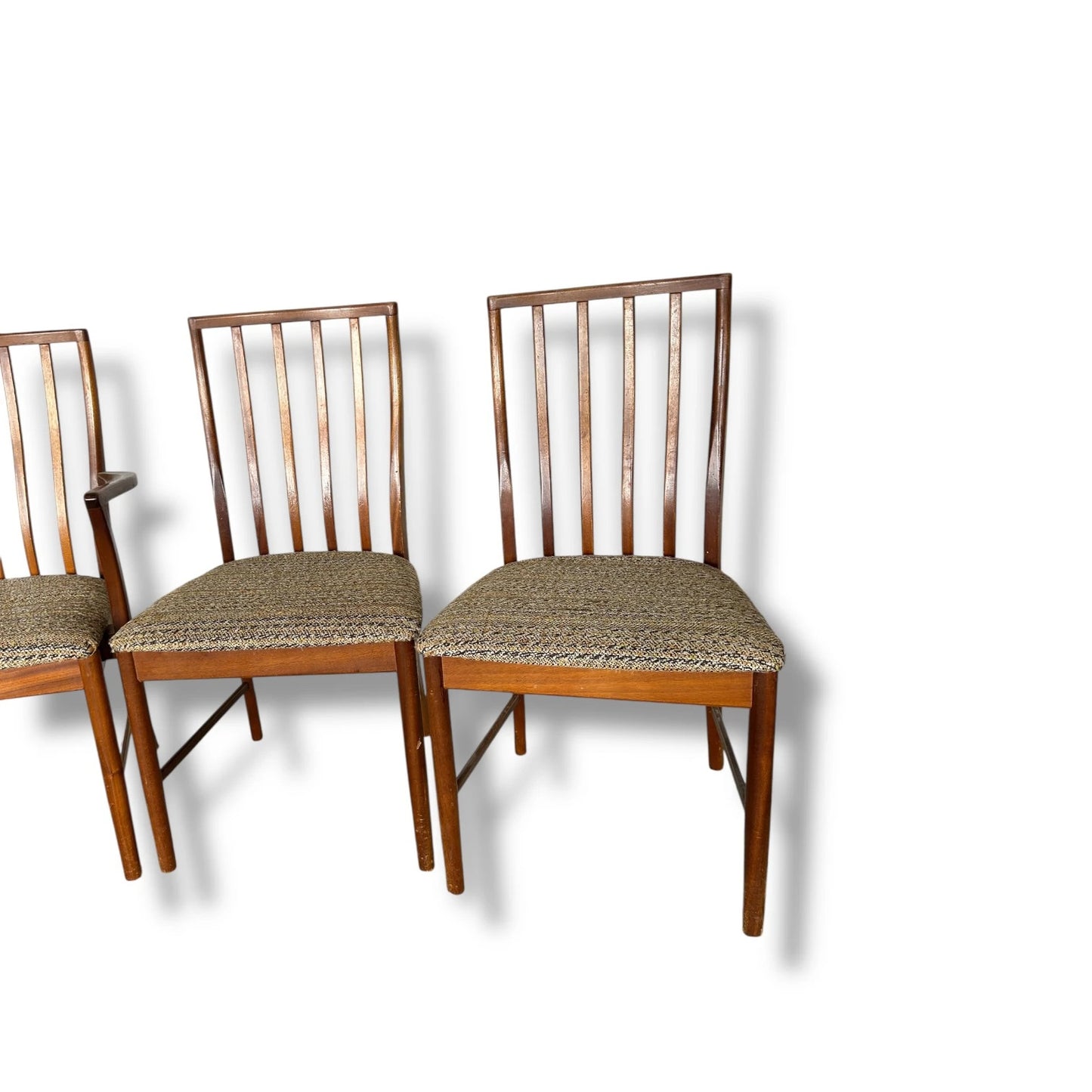 Set of 4 McIntosh Mid Century Modern Dining Chairs – 2 Armchairs & 2 Side Chairs