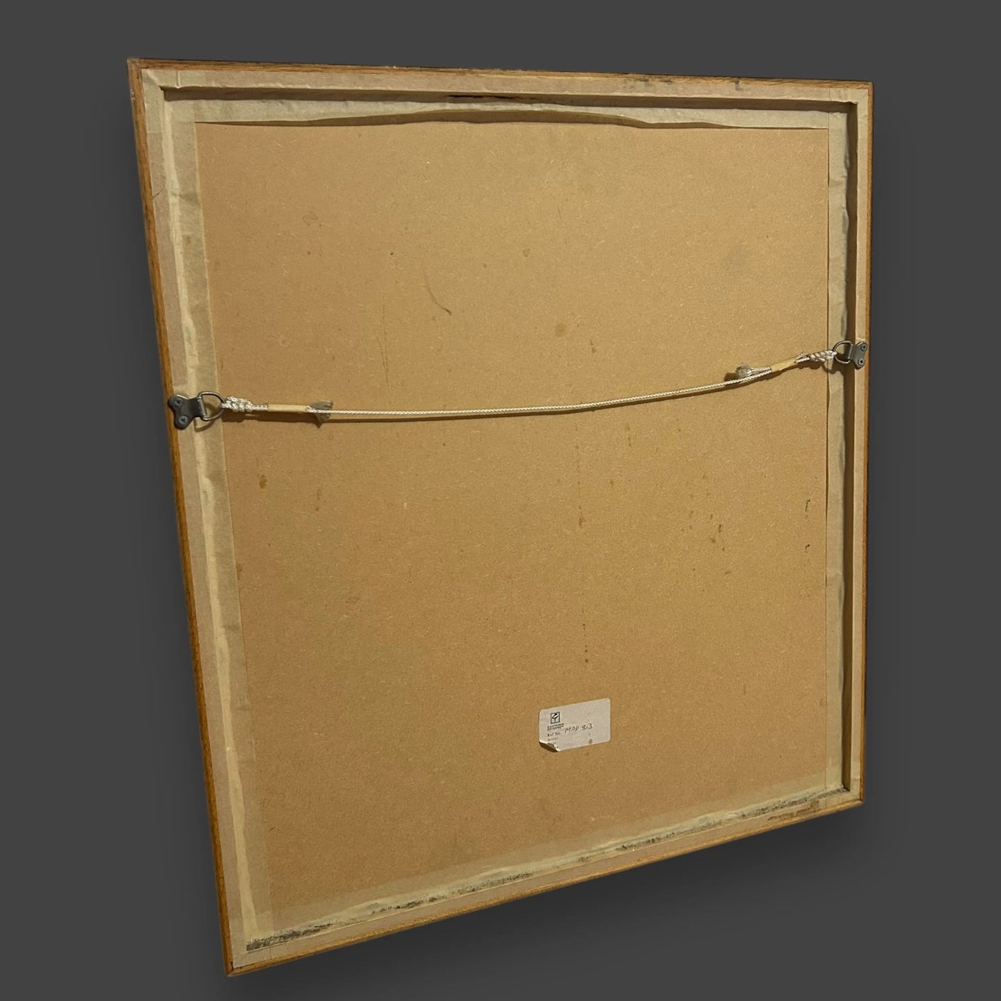 Vintage 1970s Chinese Crane Bamboo Picture Frame