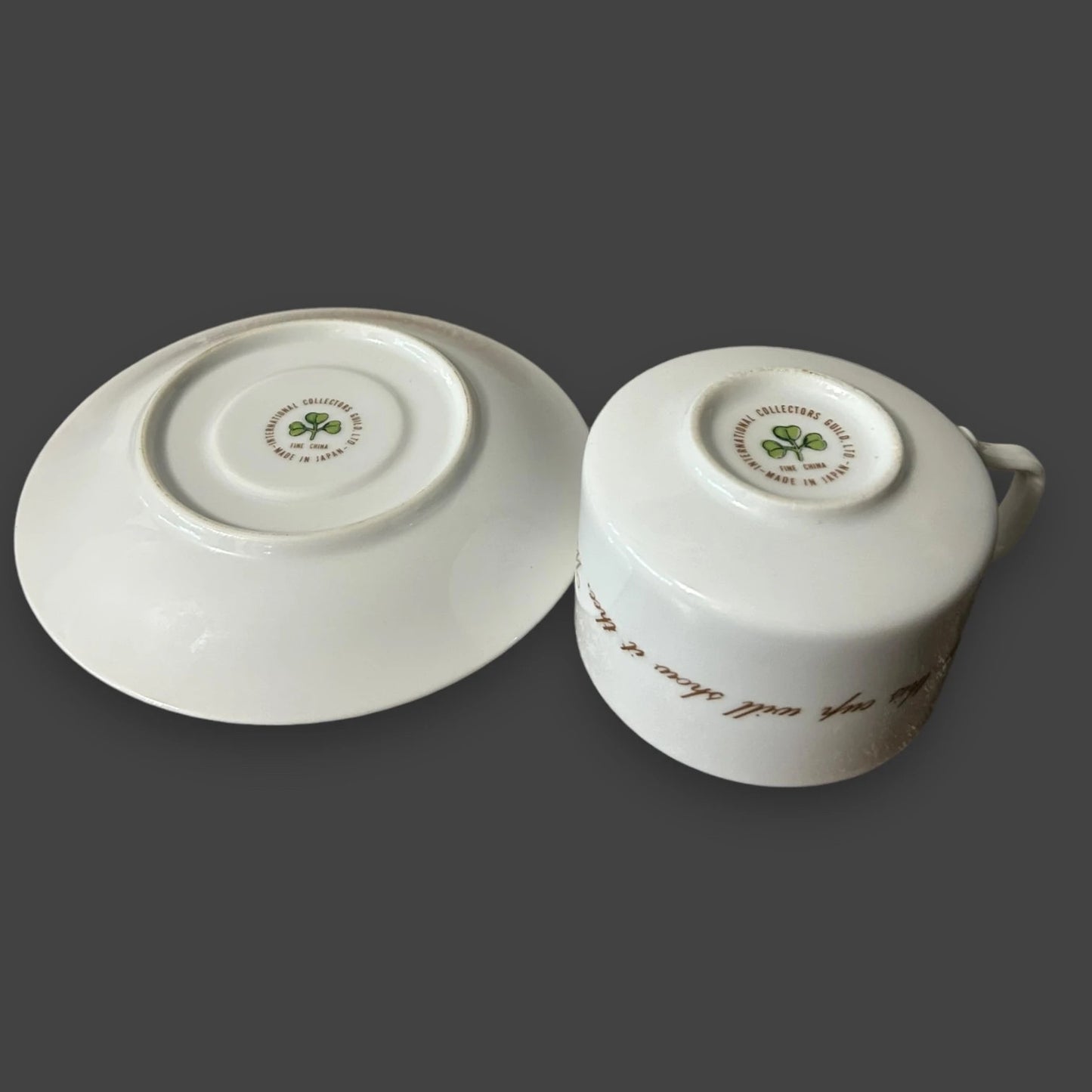 Vintage 1960s Fortune Telling Zodiac Cup and Saucer Set