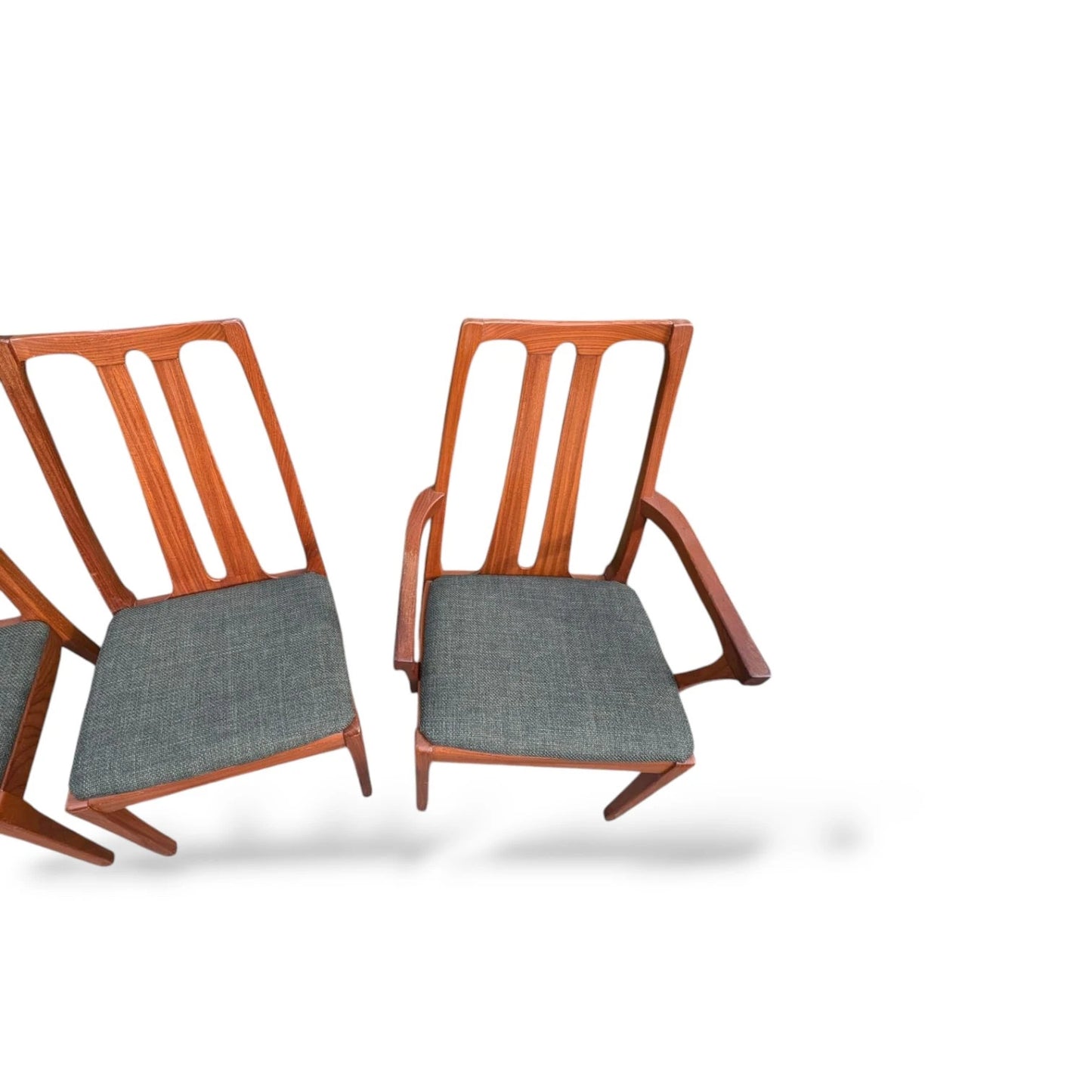 Set of 6 Nathan Teak Dining Chairs Mid-Century Modern Vintage Dining Set