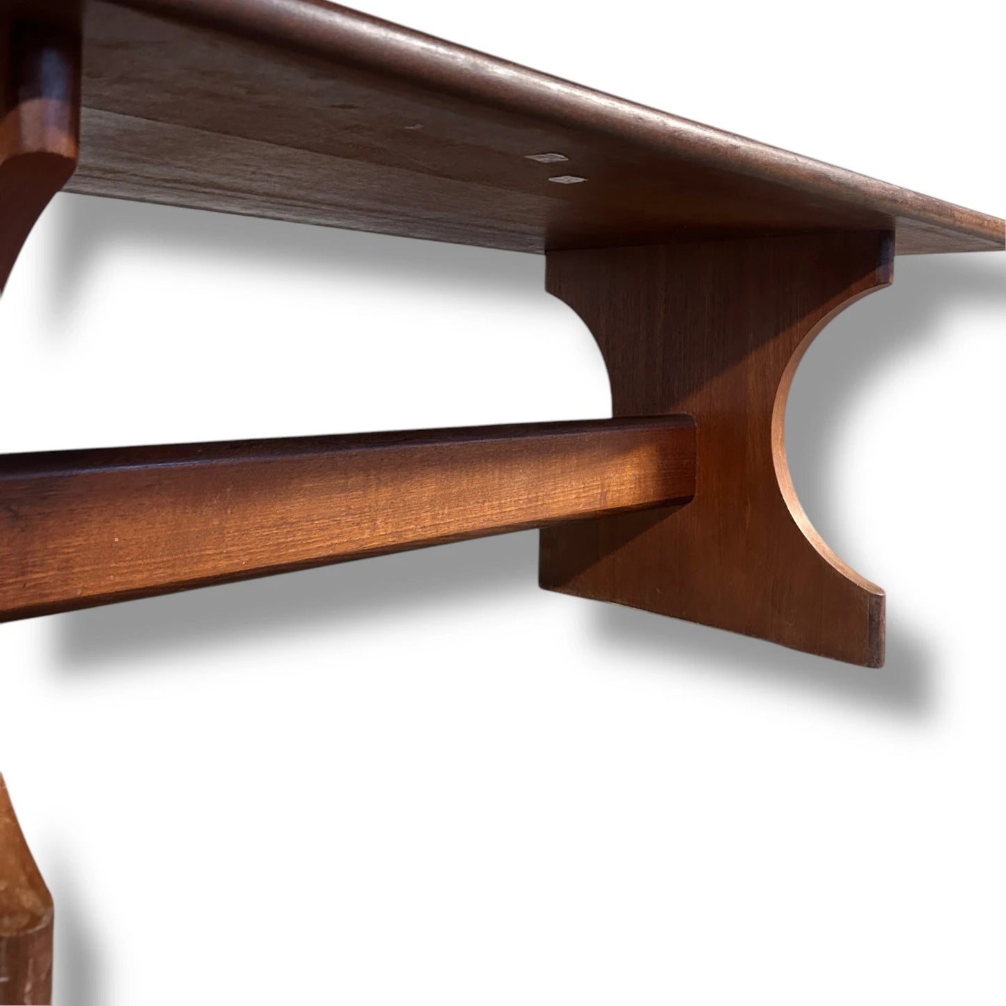 Mid Century G Plan Teak Copper Coffee Table