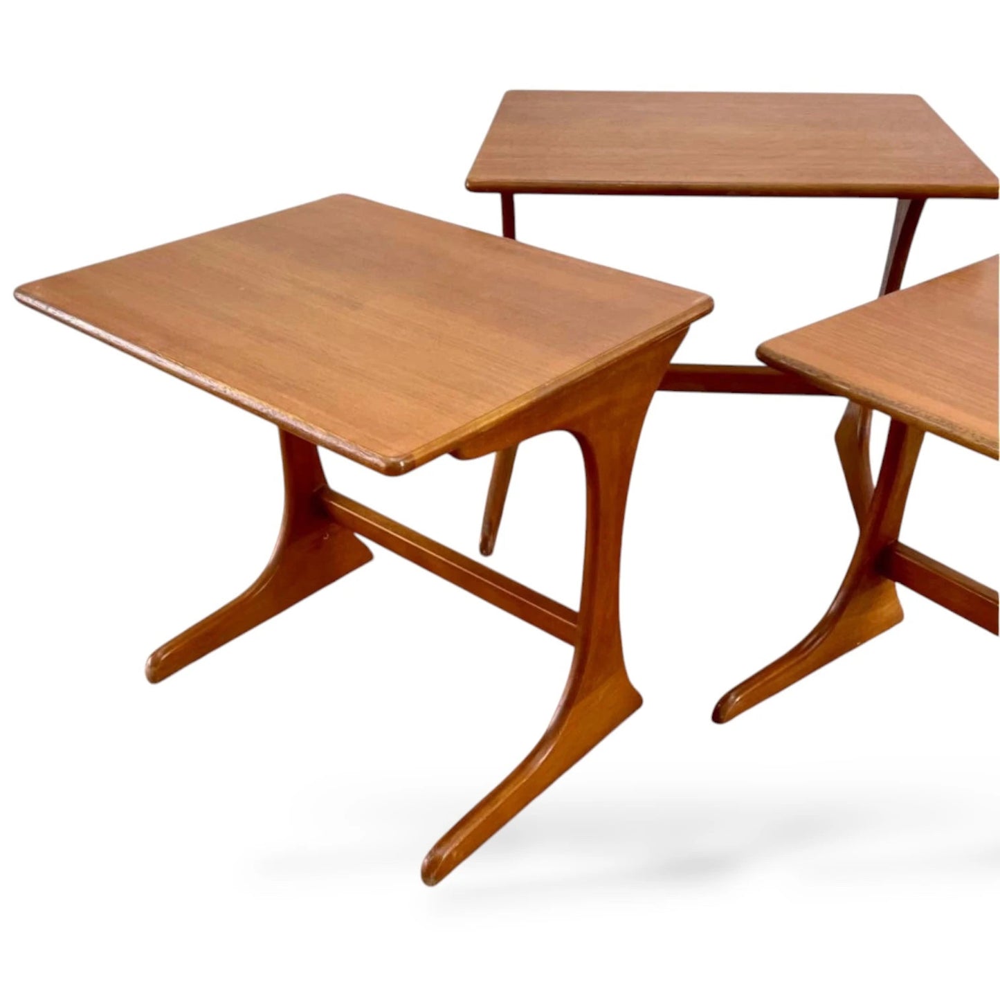 G Plan Teak Nest of 3 Coffee Tables | Mid-Century Modern Vintage Side Tables