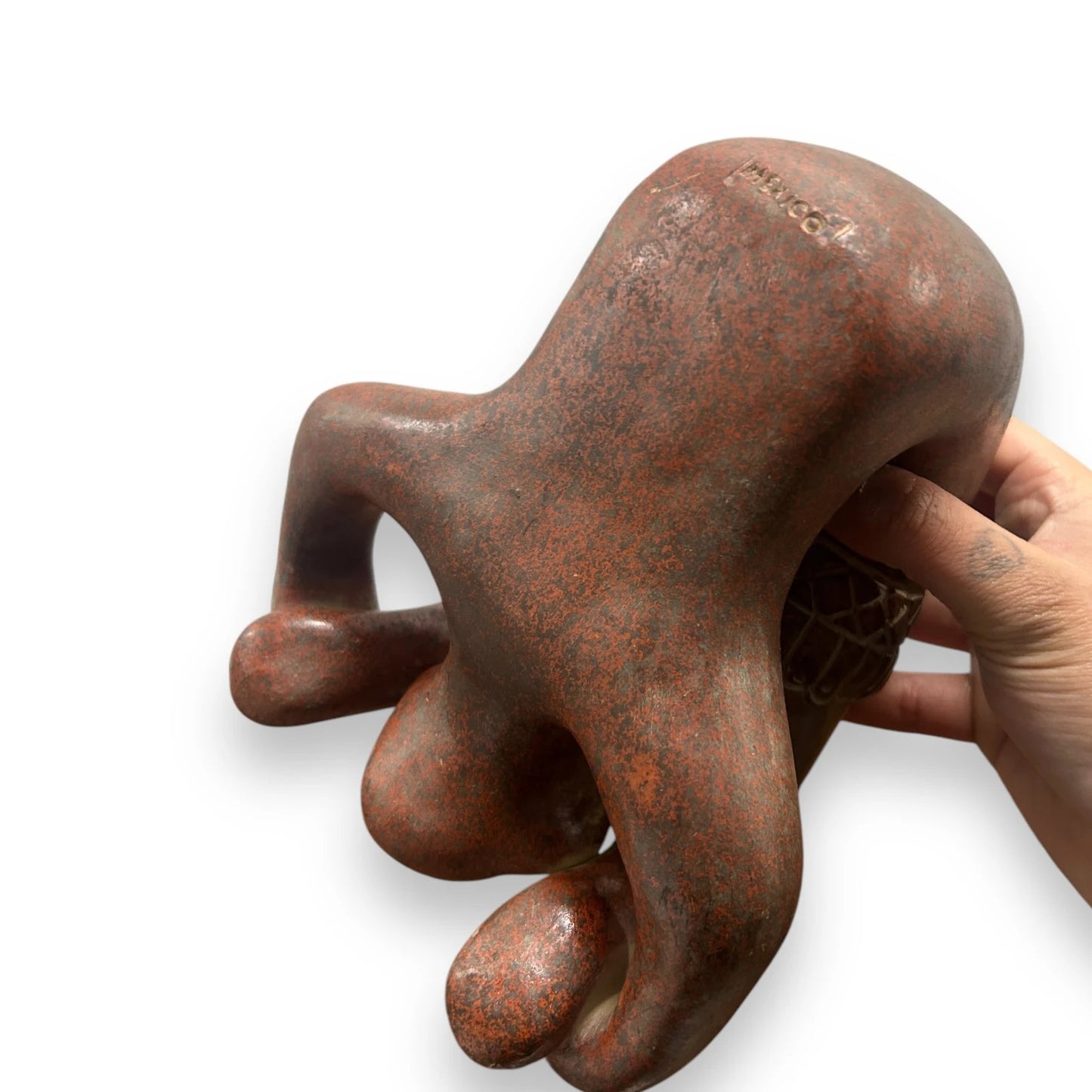 Vintage 1950s Mexico Acrobat Pottery Vase