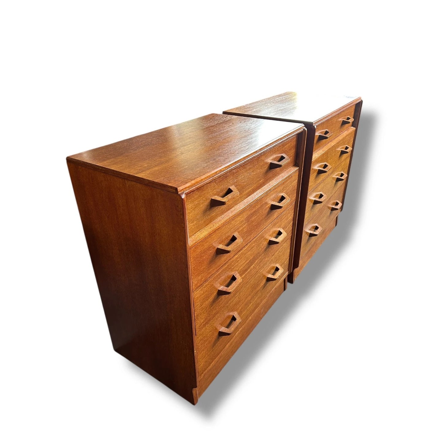 Vintage Mid-Century Modern G-Plan Brandon Oak Chest of Drawers