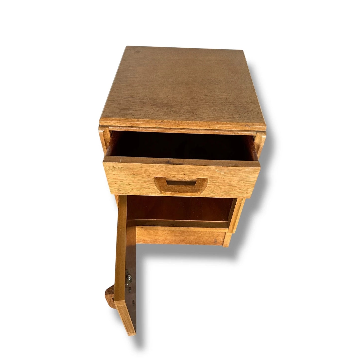 Mid Century Modern E Gomme G Plan Blonde Brandon Bedside Cabinet
