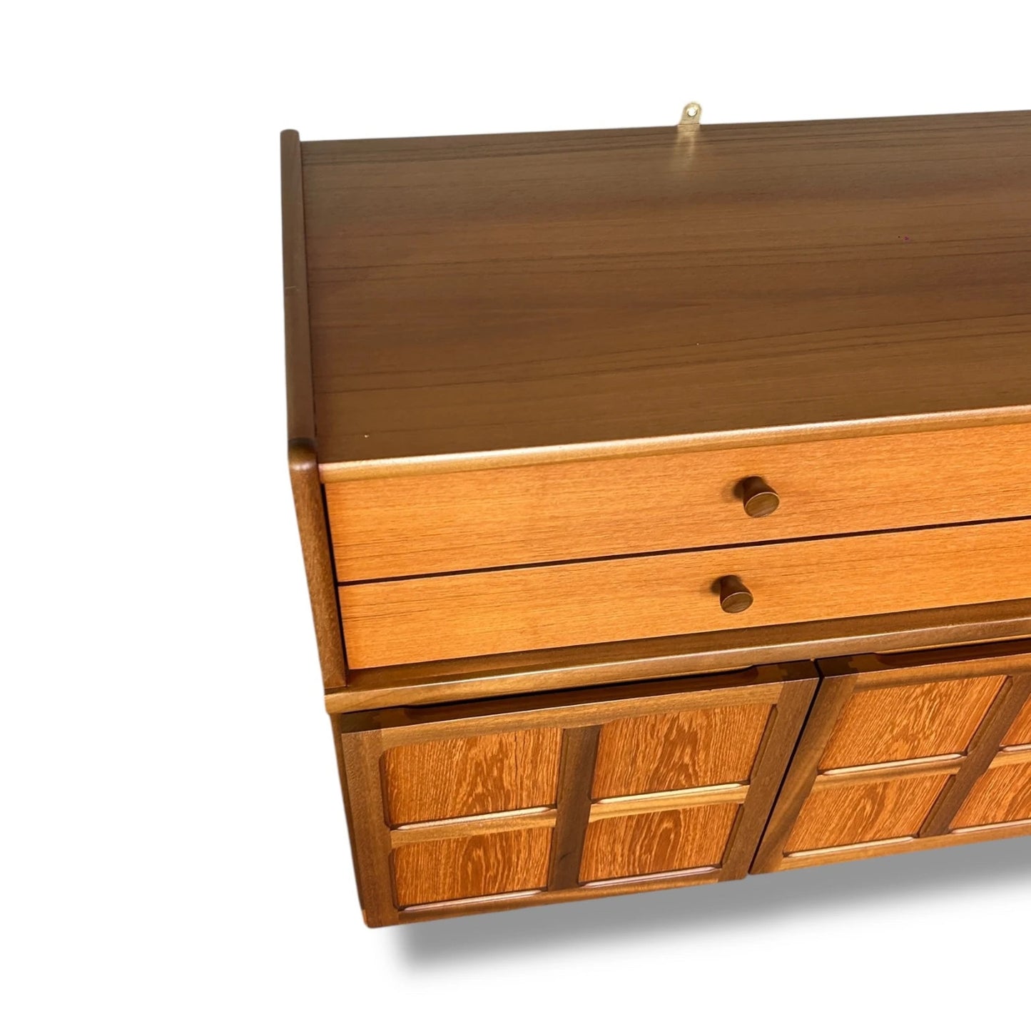 Mid Century Nathan Teak & Oak Brutalist Sideboard