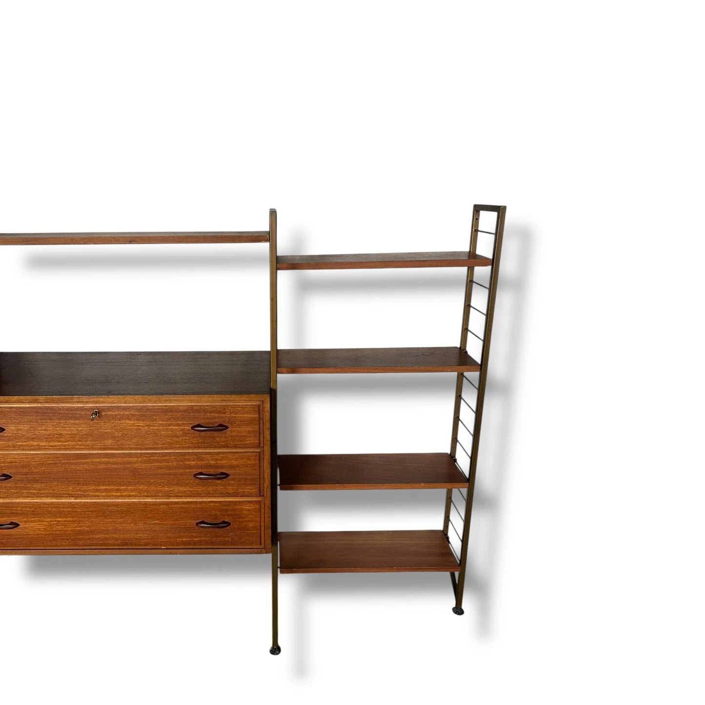 Mid Century Modern Ladderax Shelving Unit | Staples Modular Wall System