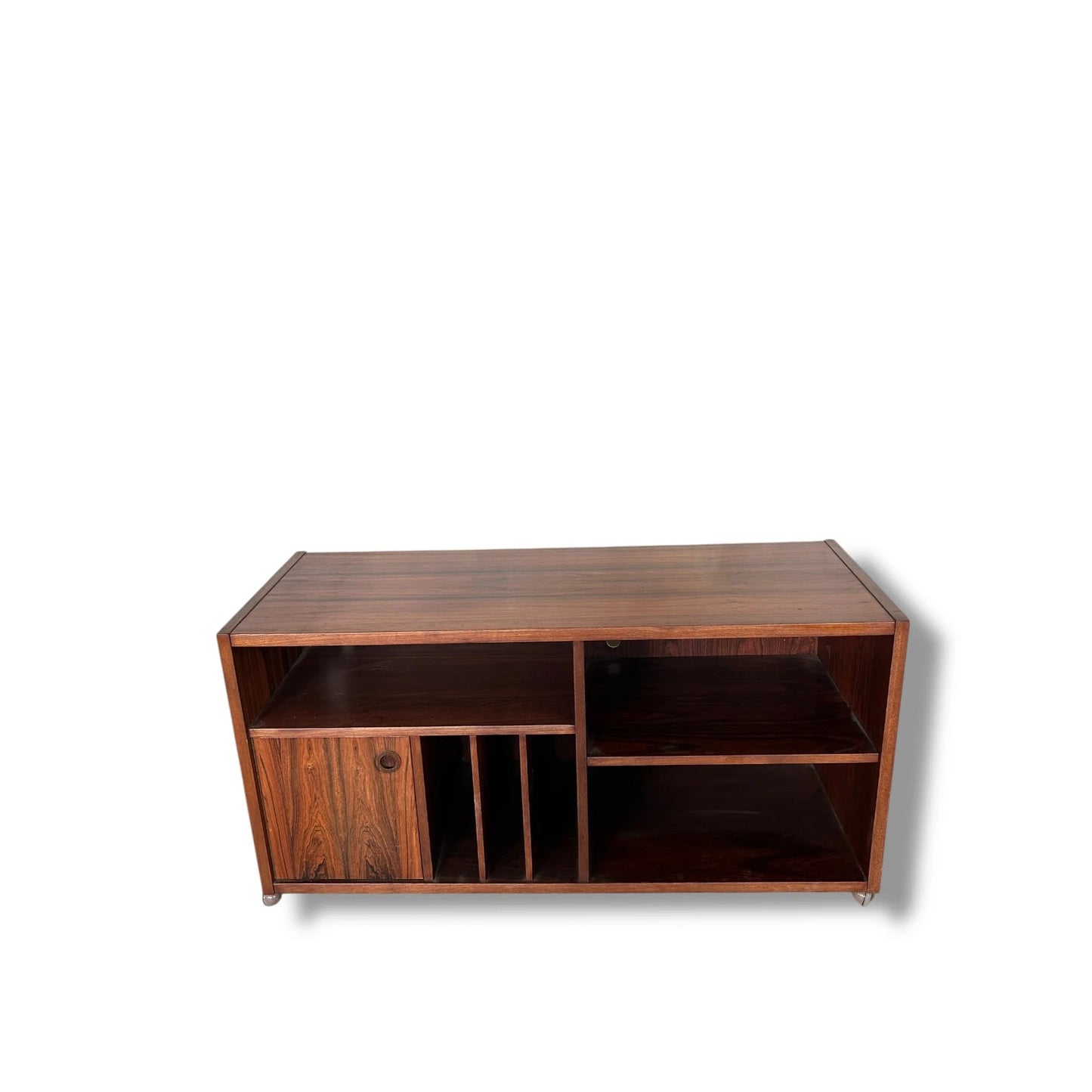 Mid Century Danish Rosewood Media Unit | 1960s Bornholm Mobelfabrik Cabinet