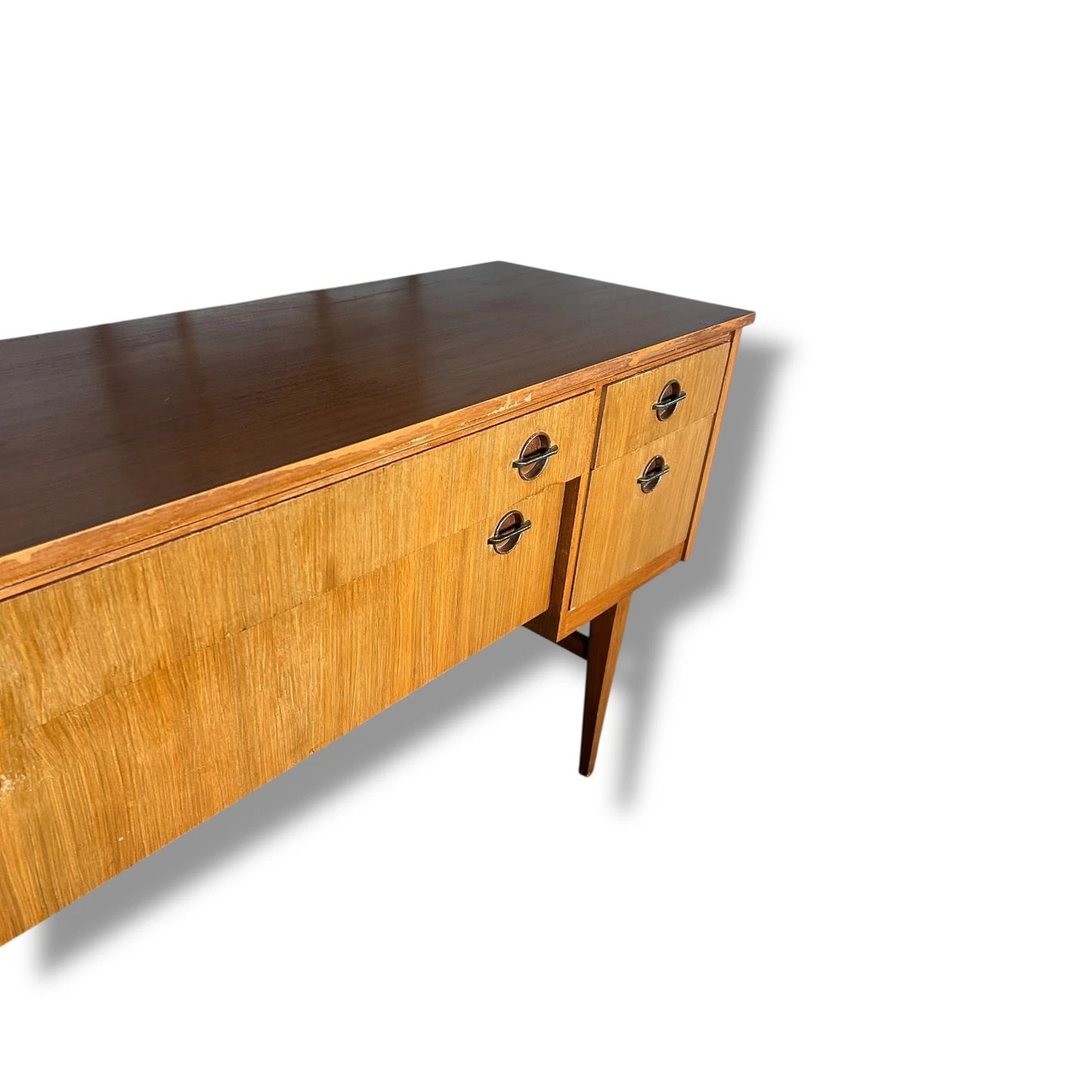 Mid Century Austinsuite Sideboard | Vintage Teak Desk Credenza