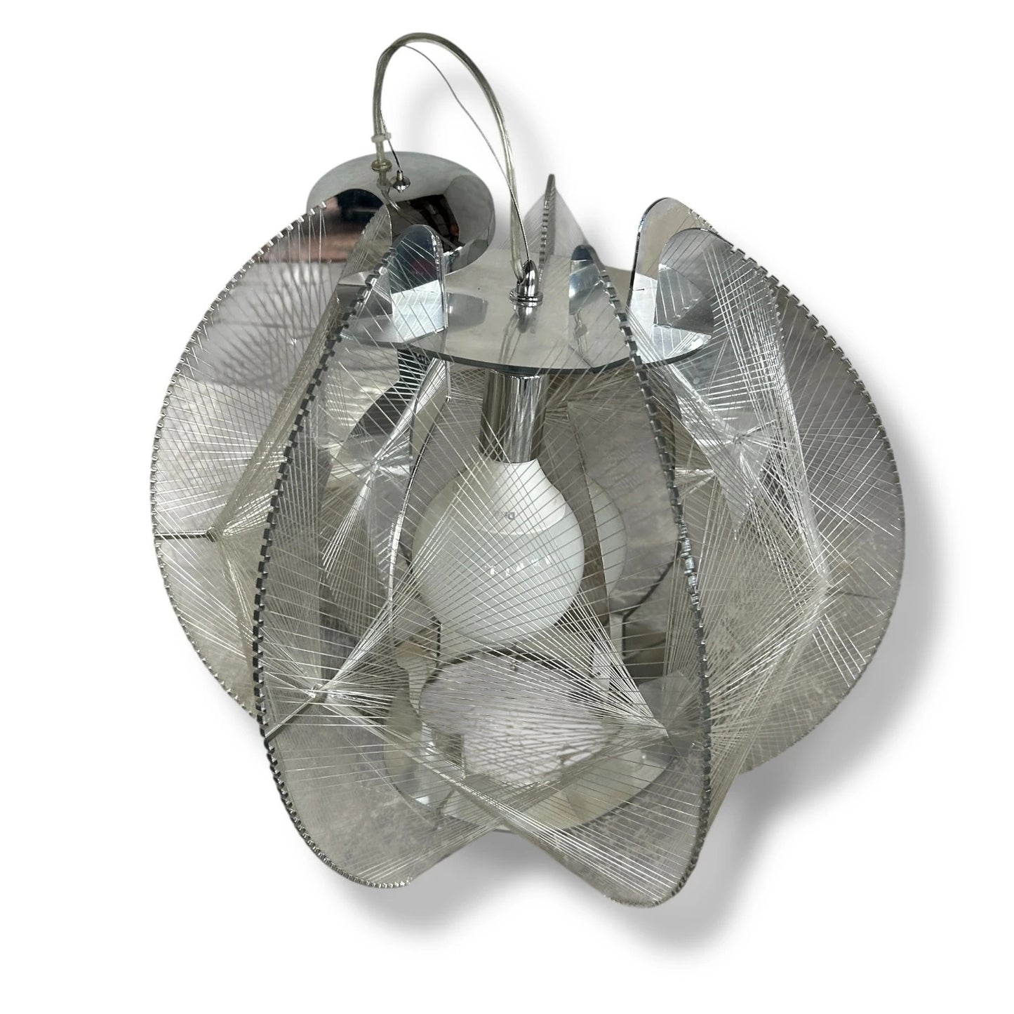 Vintage Paul Secon for Sompex Pendant Lamp – 1960s Nylon String Space Age Sputnik Light