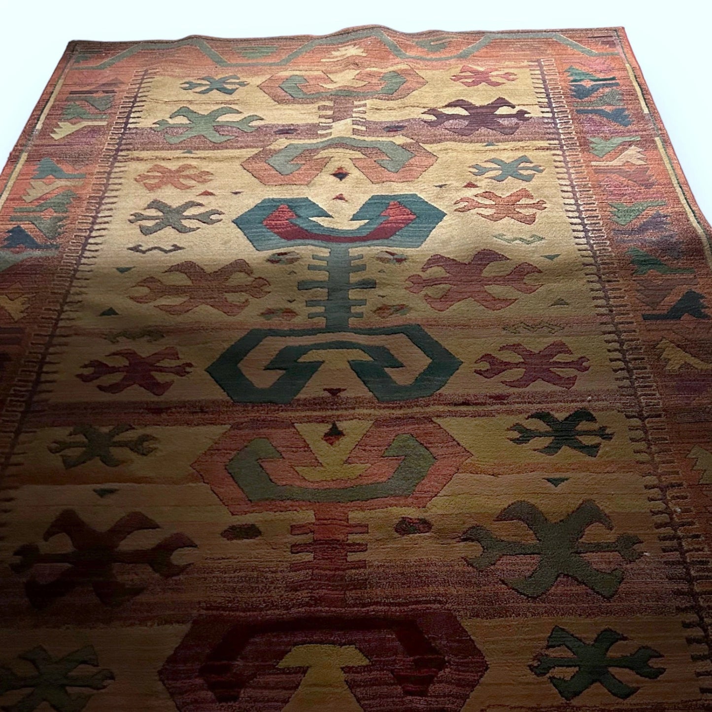 Traditional Persian Abstract Geometric Oriental Rug
