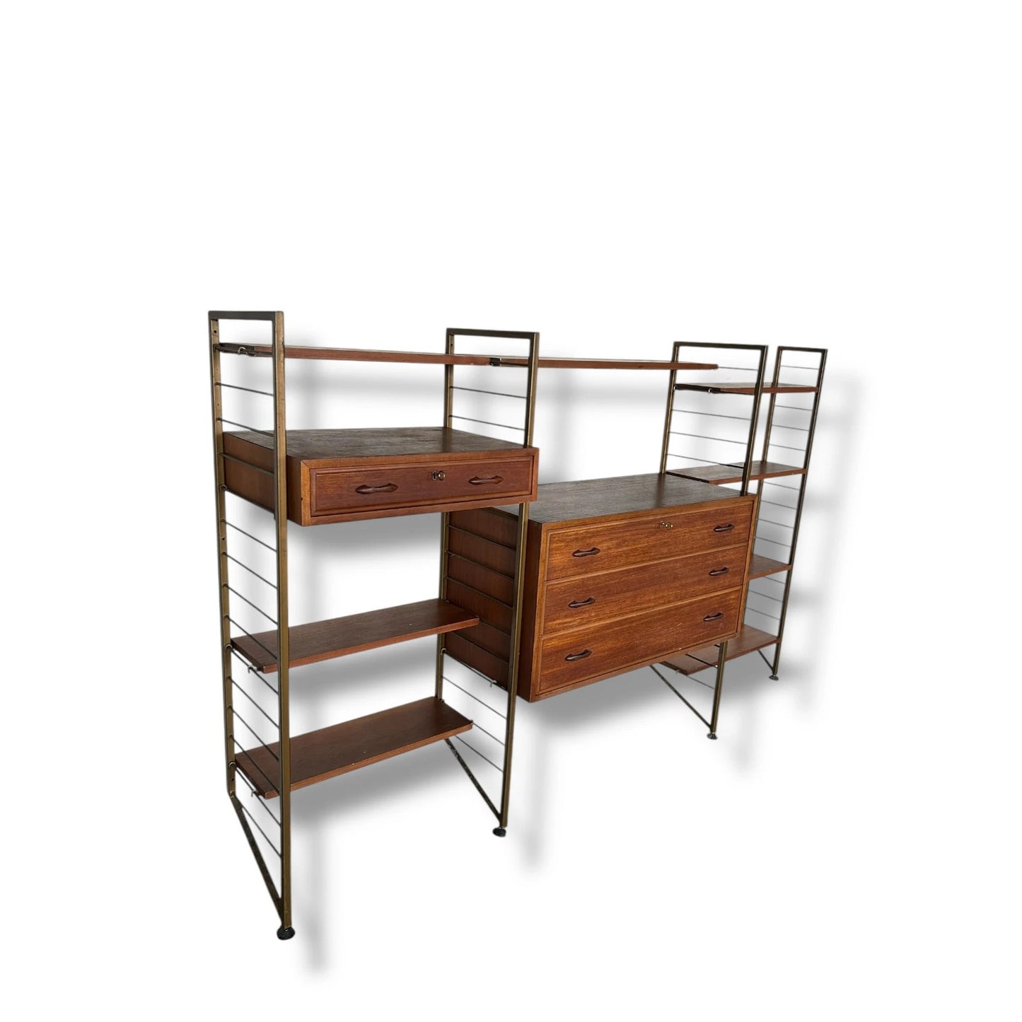Mid Century Modern Ladderax Shelving Unit | Staples Modular Wall System