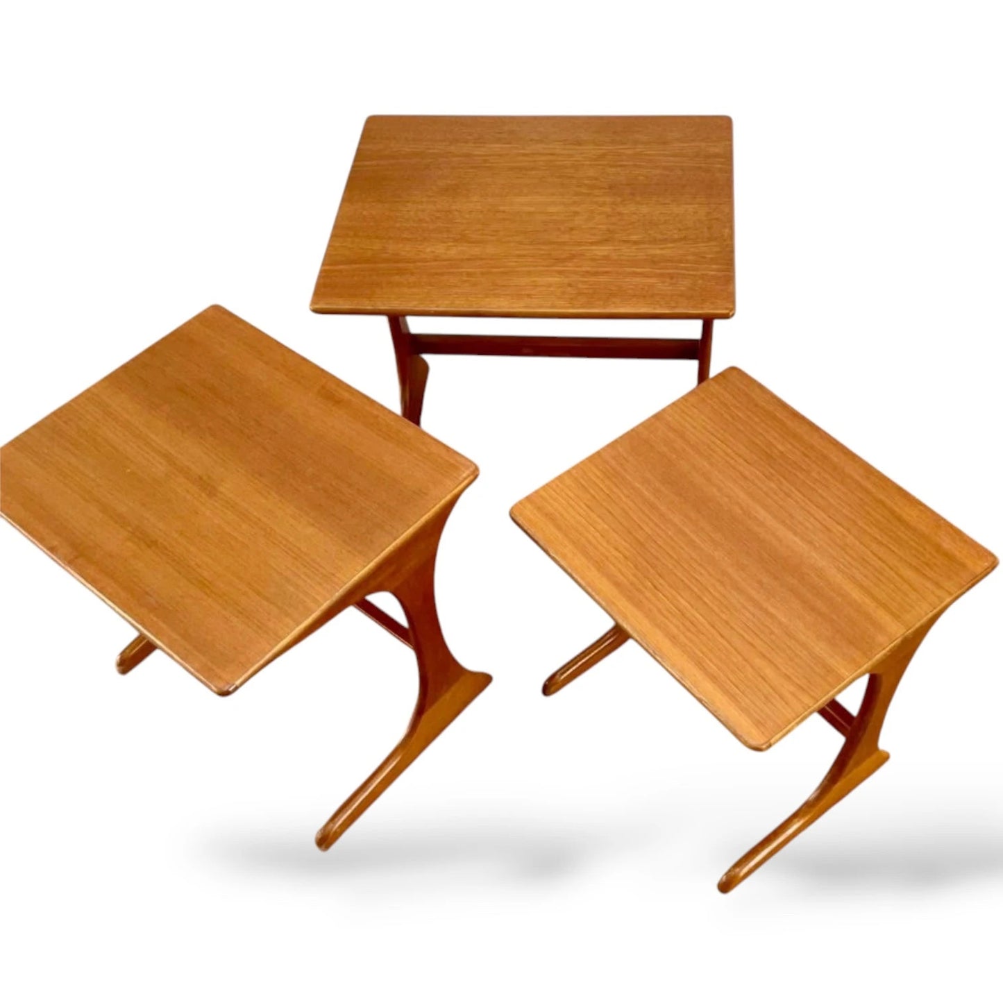 G Plan Teak Nest of 3 Coffee Tables | Mid-Century Modern Vintage Side Tables