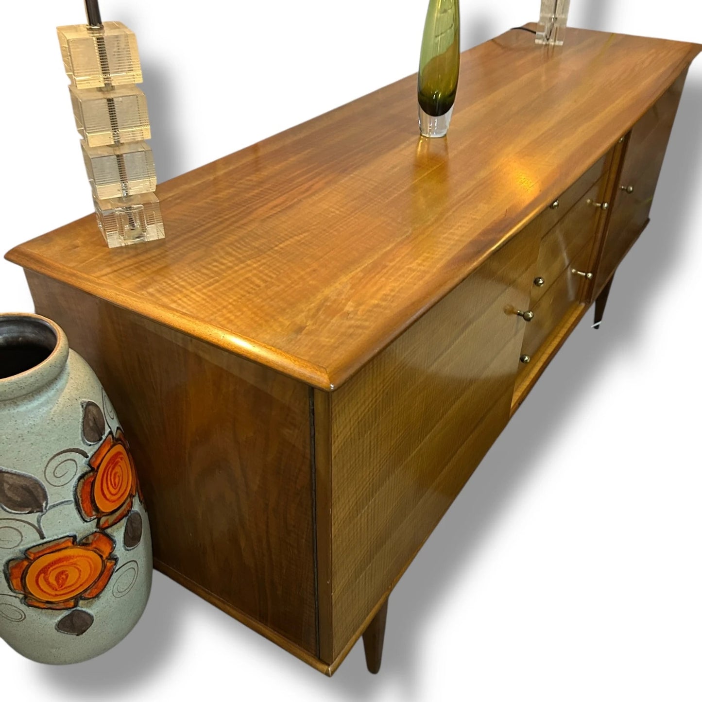 Mid Century Alfred Cox Elm Sideboard | Rare Blonde Elm Cabinet, 1960s British Design