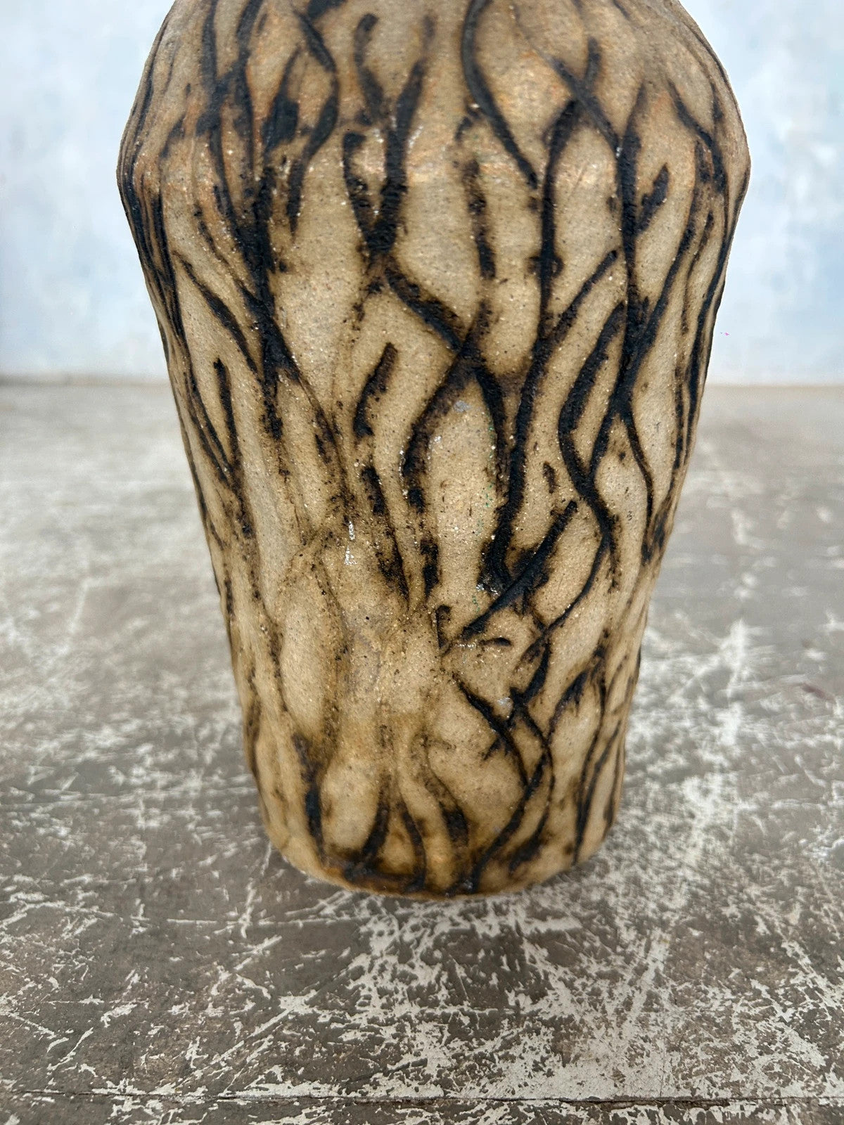 Mid Century Modern Japanese Studio Pottery Vase
