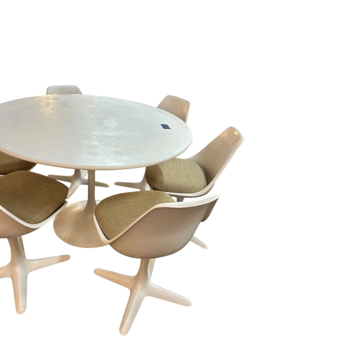 Maurice Burke for Arkana Tulip Dining Set – Round Table & 6 Chairs, Mid-Century Modern