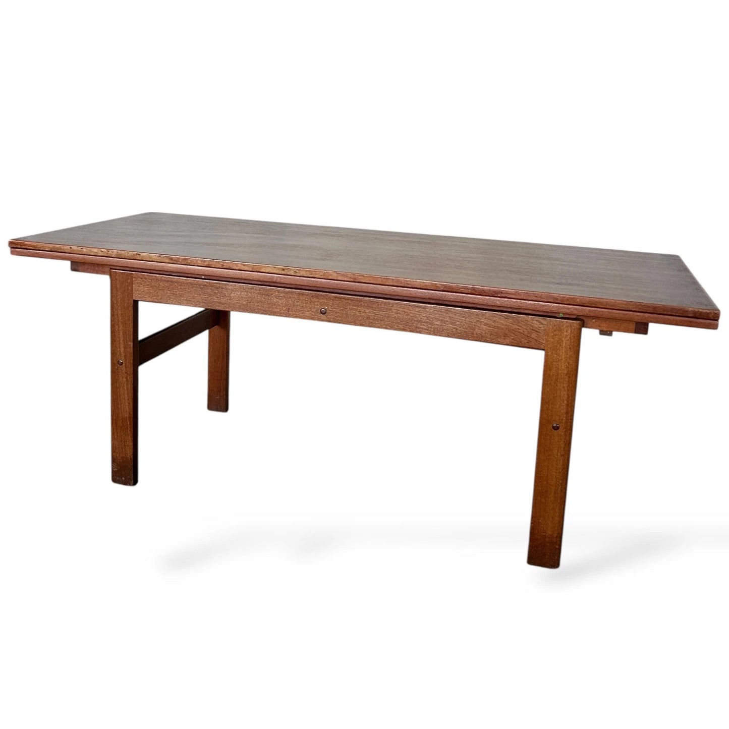 Danish Metamorphic Coffee Table / Dining Table – Mid Century Modern Extending Teak Table