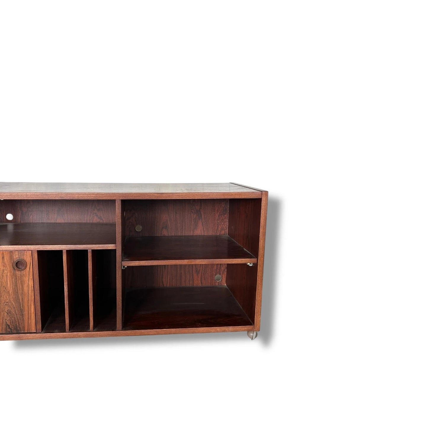 Mid Century Danish Rosewood Media Unit | 1960s Bornholm Mobelfabrik Cabinet