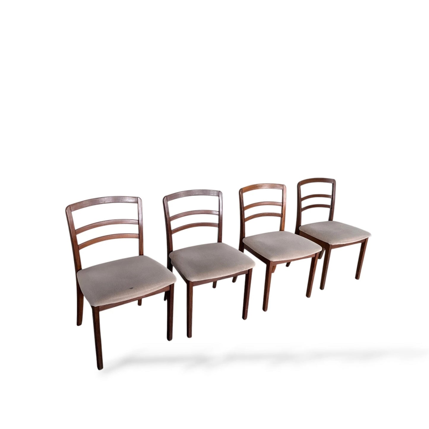 Set of 4 G Plan Ladder Back Dining Chairs | Mid-Century Teak