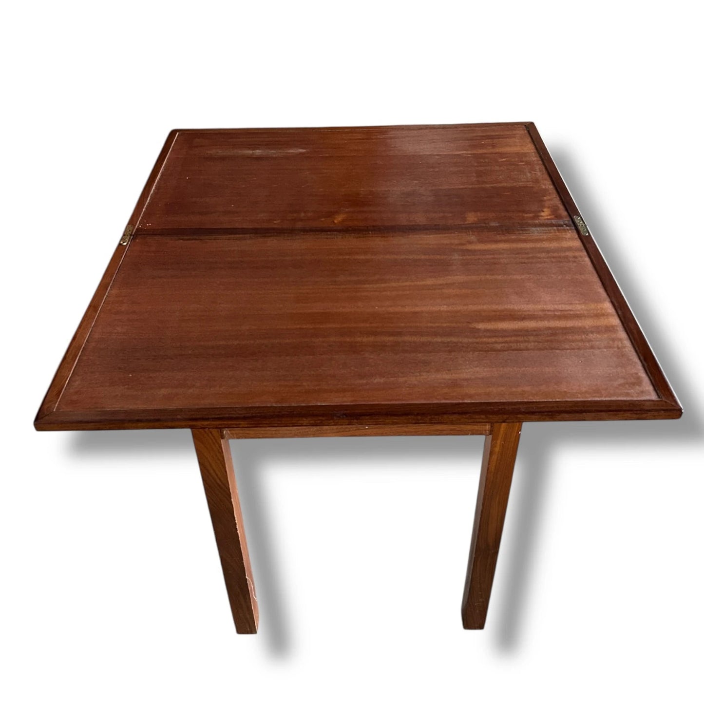 Mid Century Danish Teak Games Table | Vintage 1960s Convertible Card Table