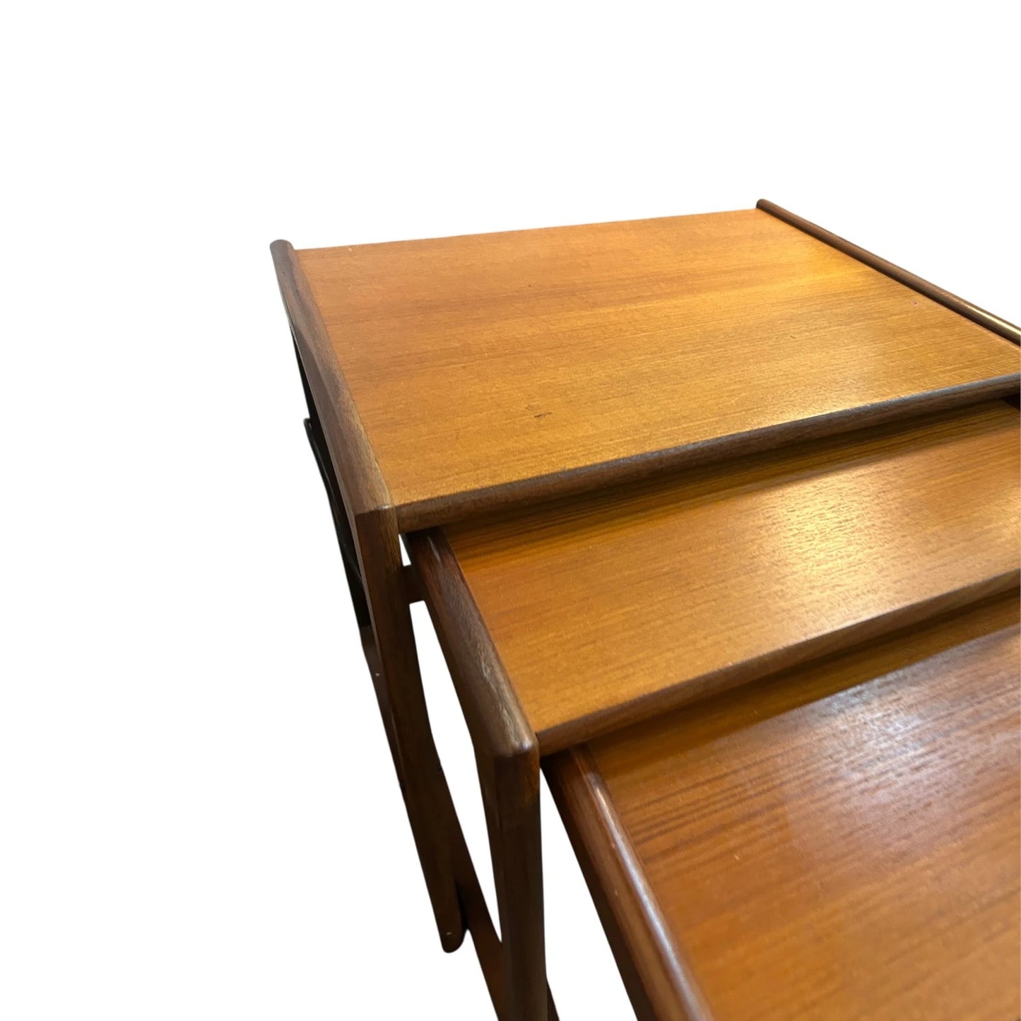 G Plan Quadrille Nest of Tables – Mid-Century Modern Teak Nesting Coffee Tables