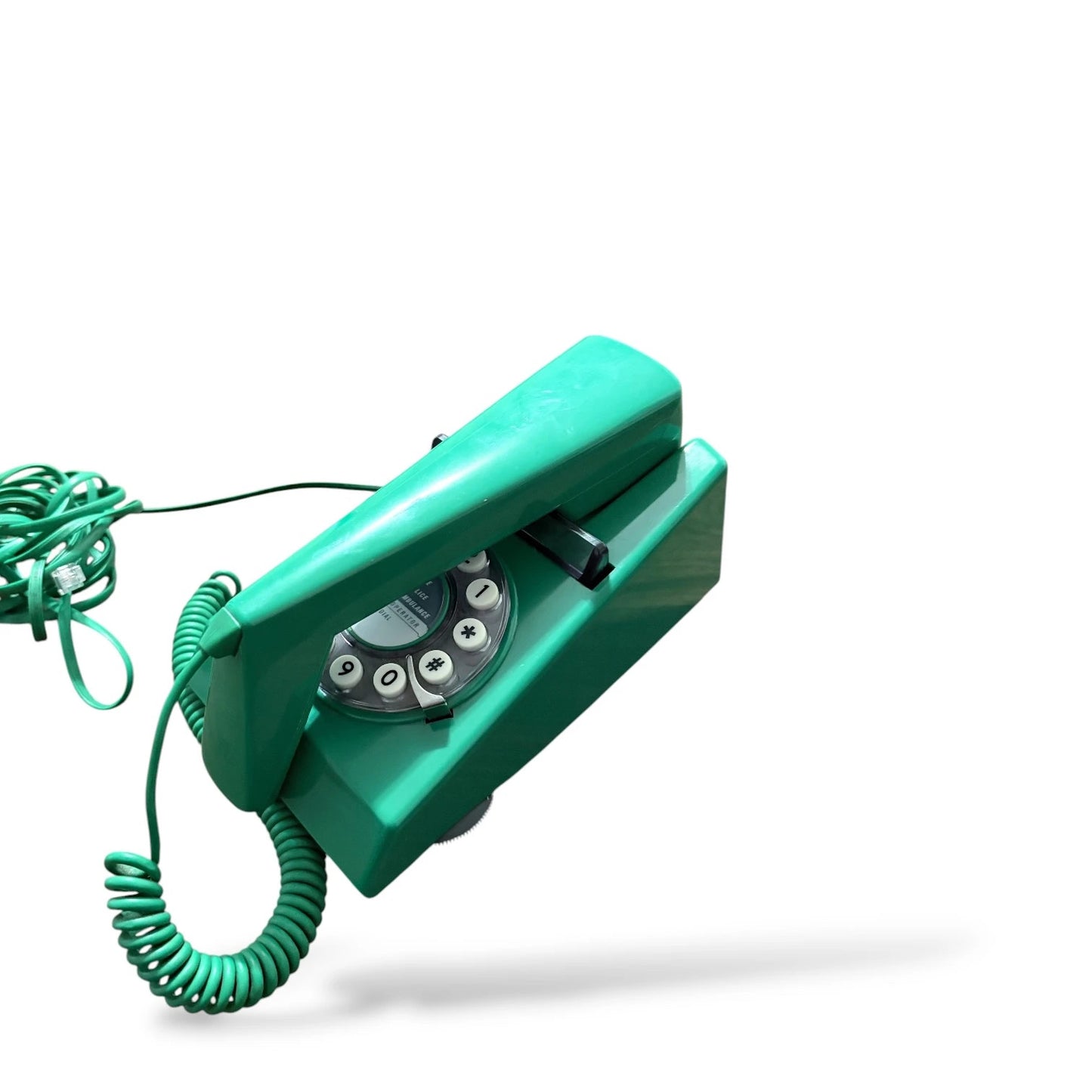 Vintage Green Trimline Telephone | Retro 1970s Rotary Dial Phone