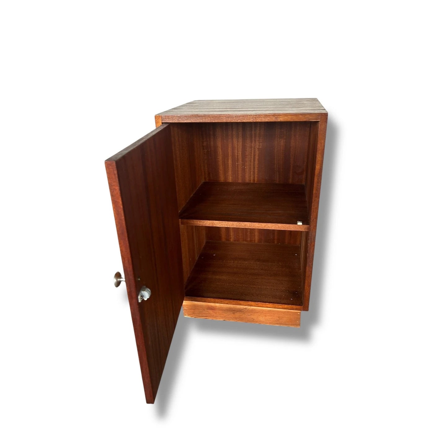 Vintage Mid Century Modern Bedside Cabinet – Dragon Scale Pattern
