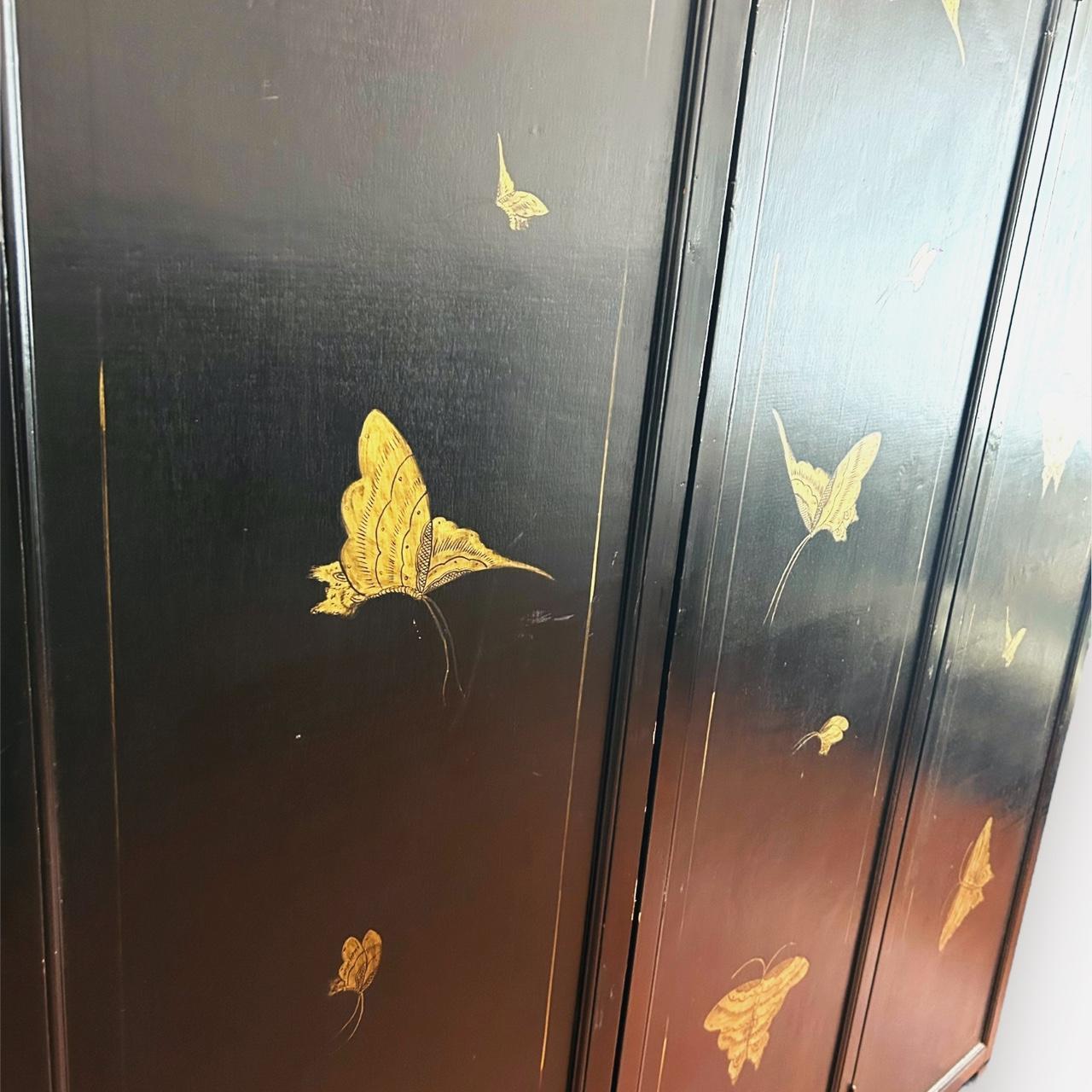Antique Chinese Folding Screen Room Divider