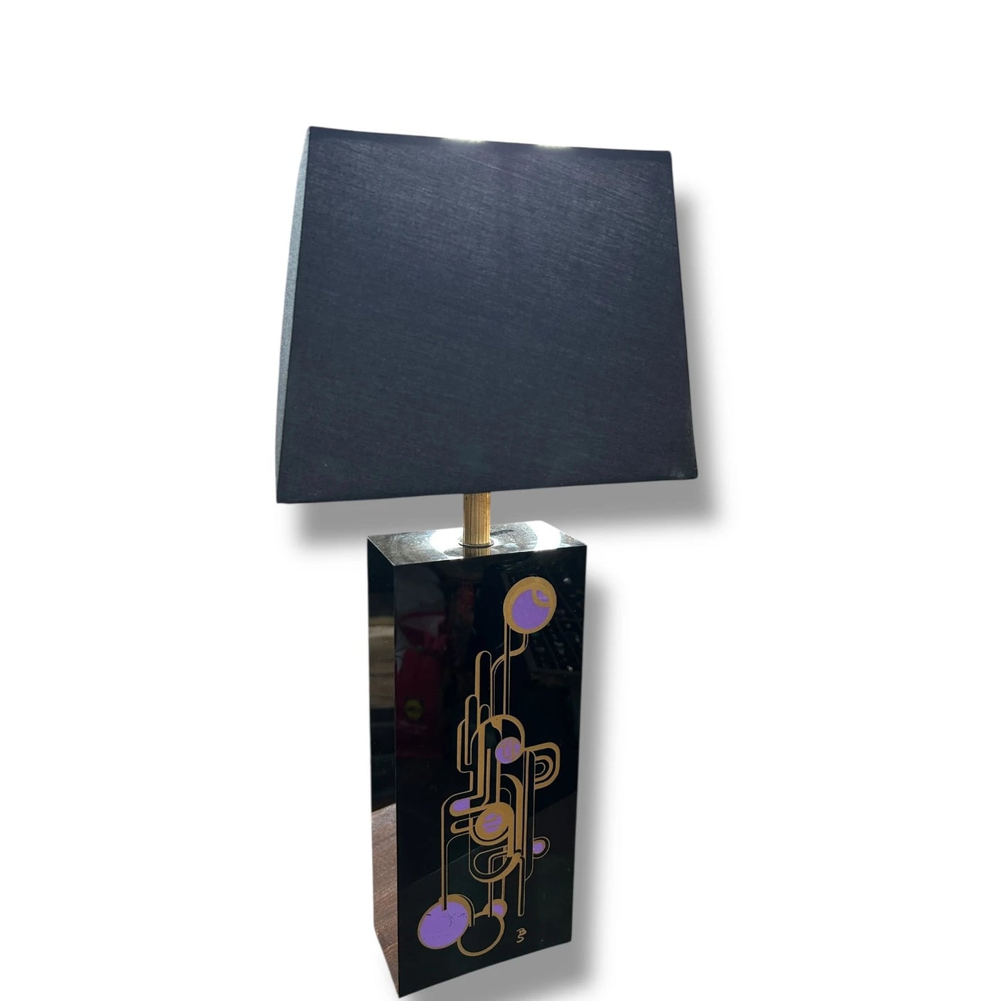 Mid Century Modern Bibasque Gatsby Style Table Lamp