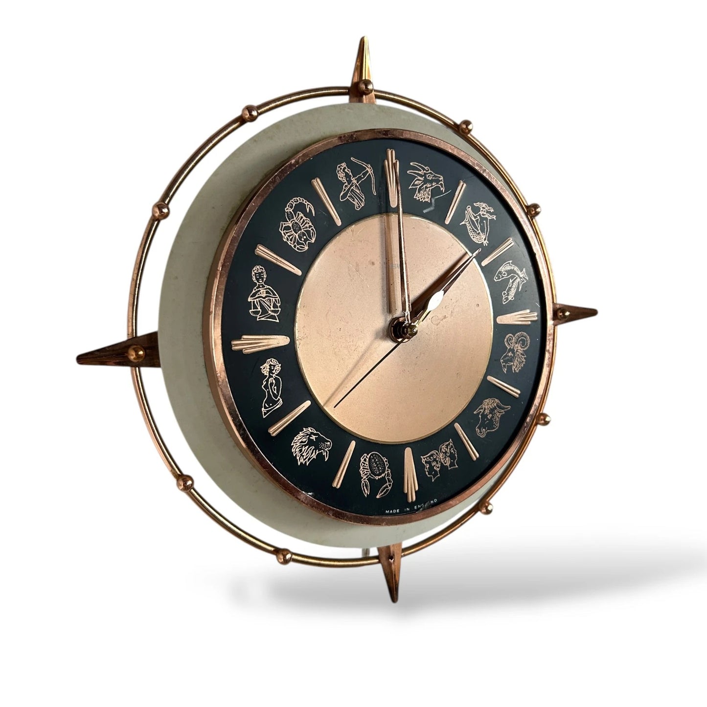 Vintage Metamec Zodiac Wall Clock – Mid Century Electric Plug-In Clock