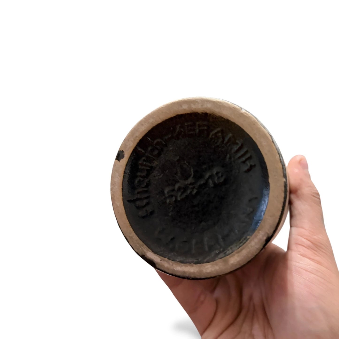 Vintage West German Pottery Vase | 1970s Fat Lava Glaze | Mid-Century