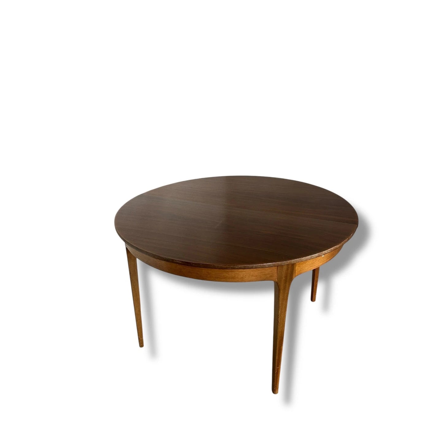 Mid Century Modern Nathan Round Extending Dining Table | Vintage Teak Table 1960s