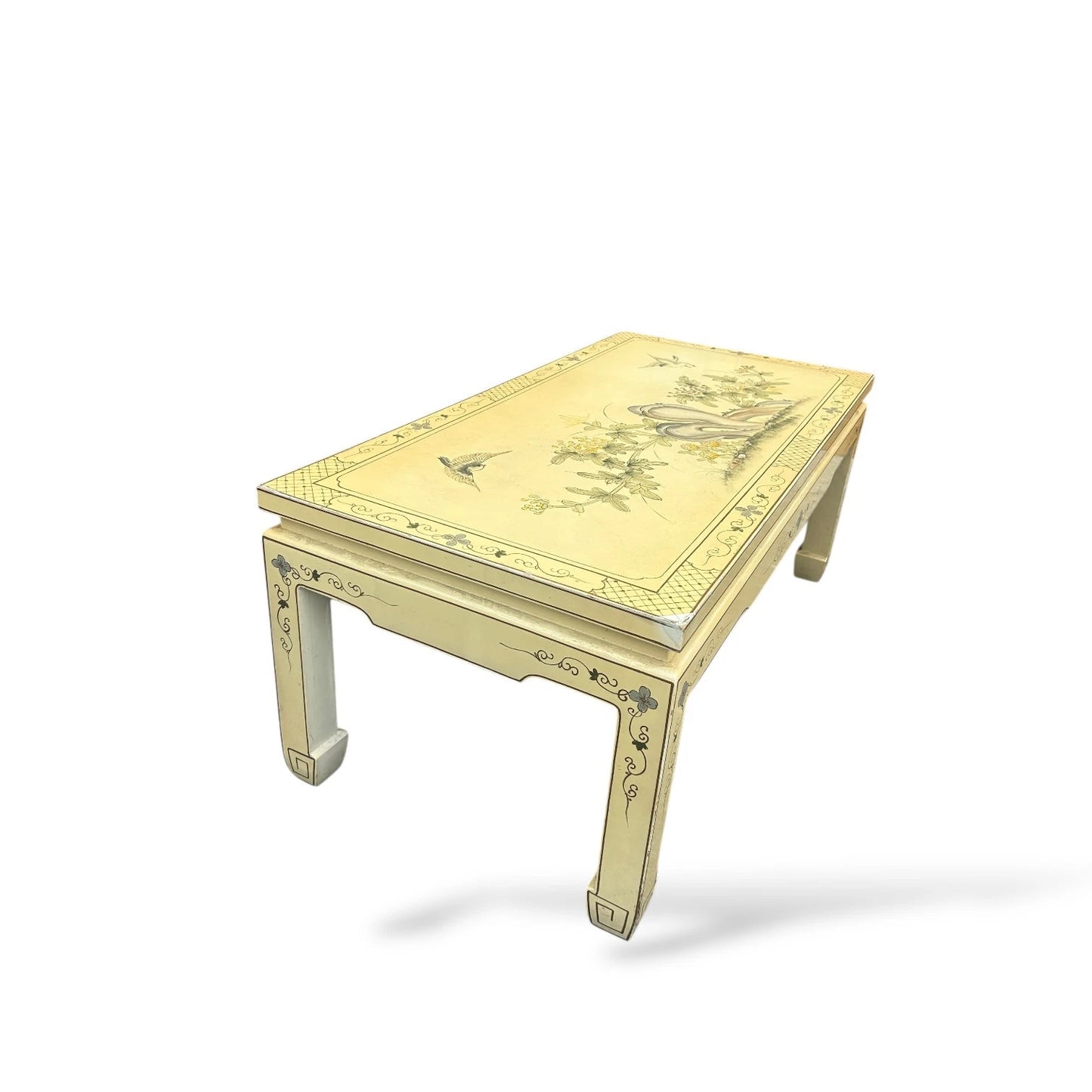 Vintage Chinese Hardwood Coffee Table – Handcrafted Oriental Design