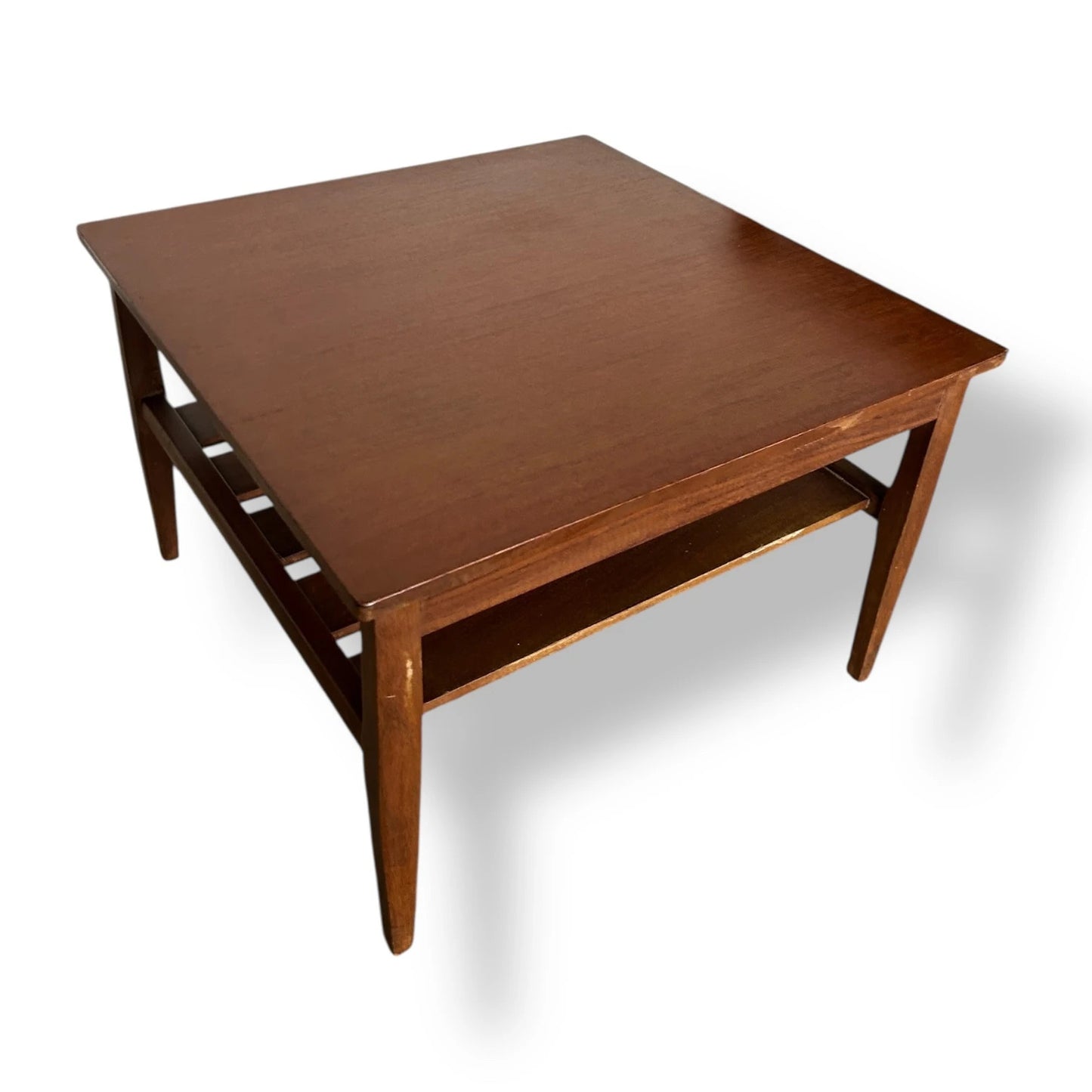 Pair of Vintage Bedside Tables – Mid-Century Mismatched Teak Side Tables