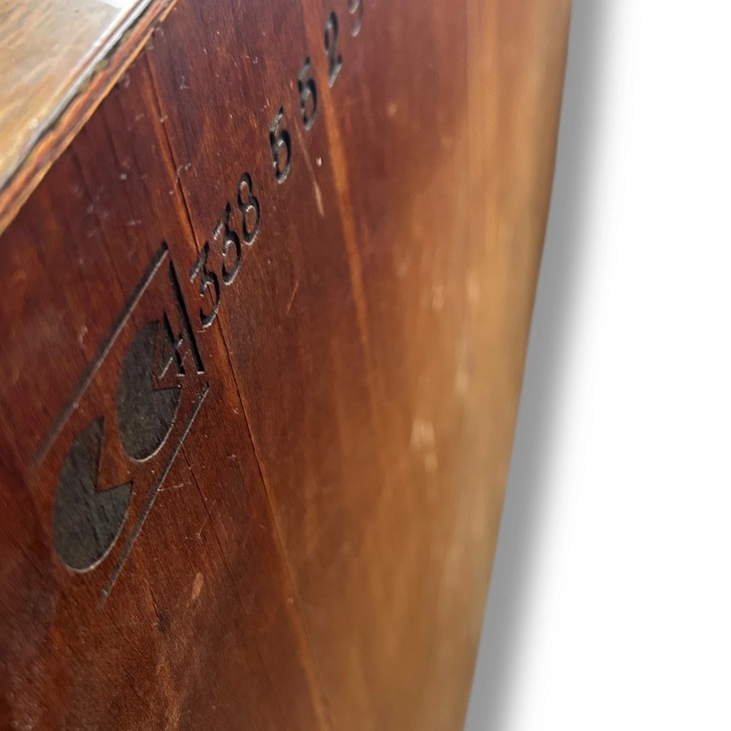 Antique 1940s Oak Bookcase Sideboard Cabinet
