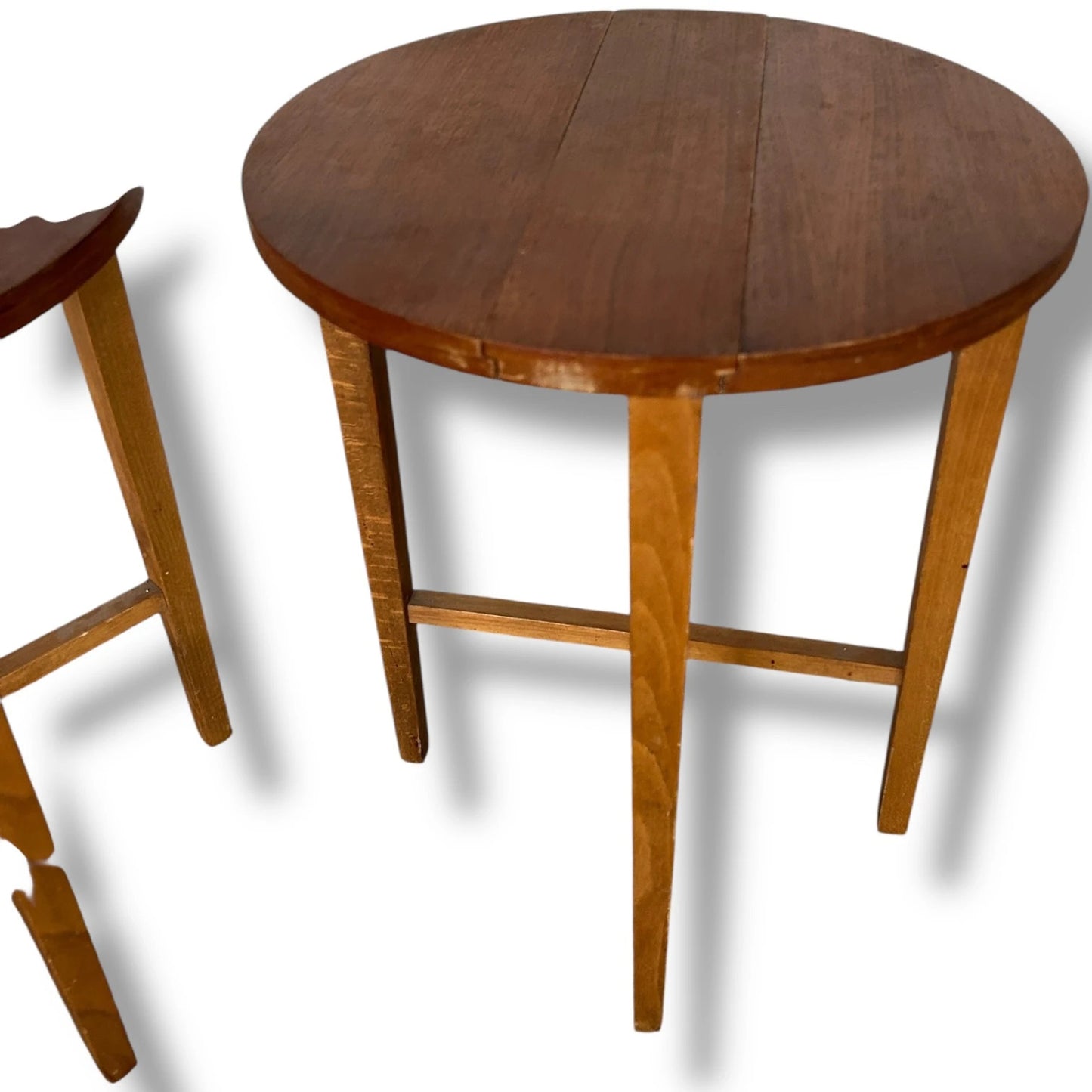 Pair of Poul Hundevad Folding Bedside Tables – Danish Mid-Century Modern