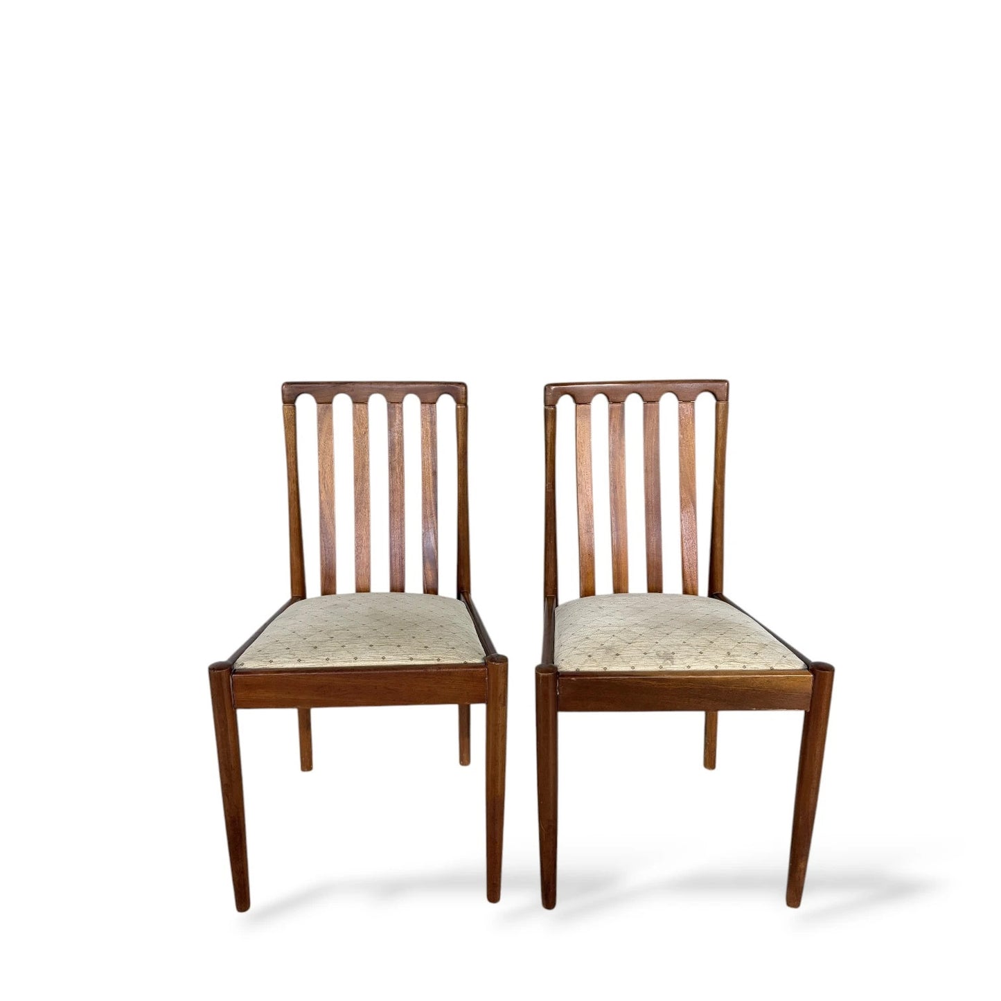 Pair of Meredew Mid-Century Teak Dining Chairs Vintage