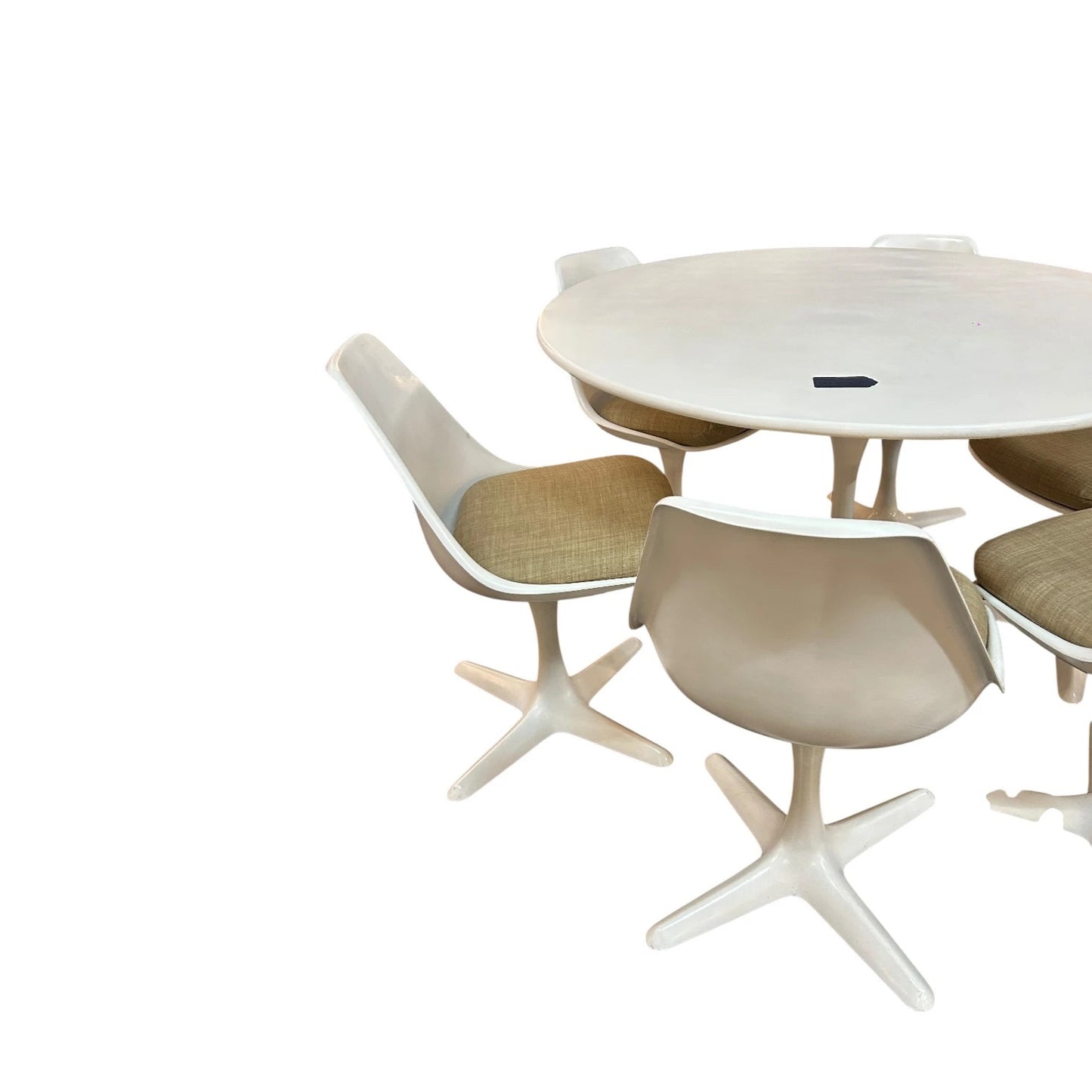 Maurice Burke for Arkana Tulip Dining Set – Round Table & 6 Chairs, Mid-Century Modern