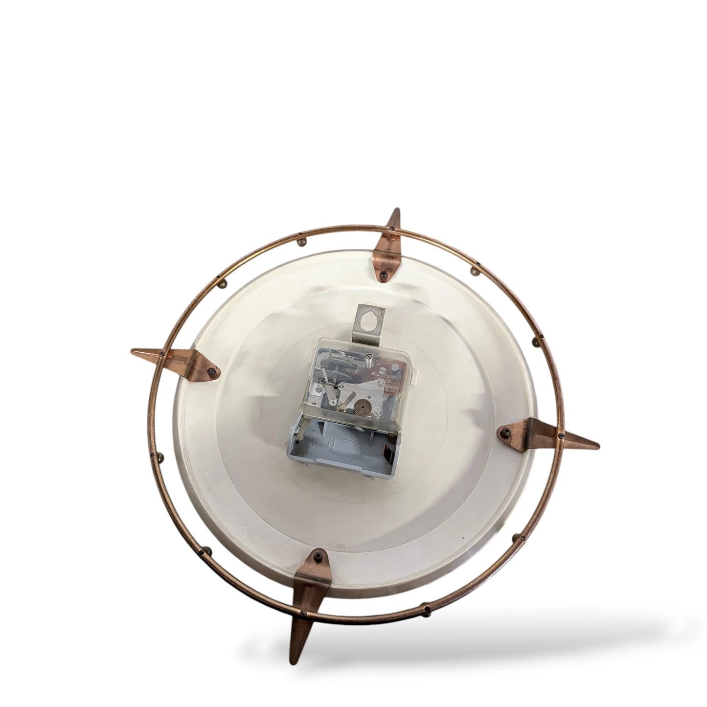 Mid-Century Metamec Zodiac Wall Clock – Copper Starburst Atomic Design