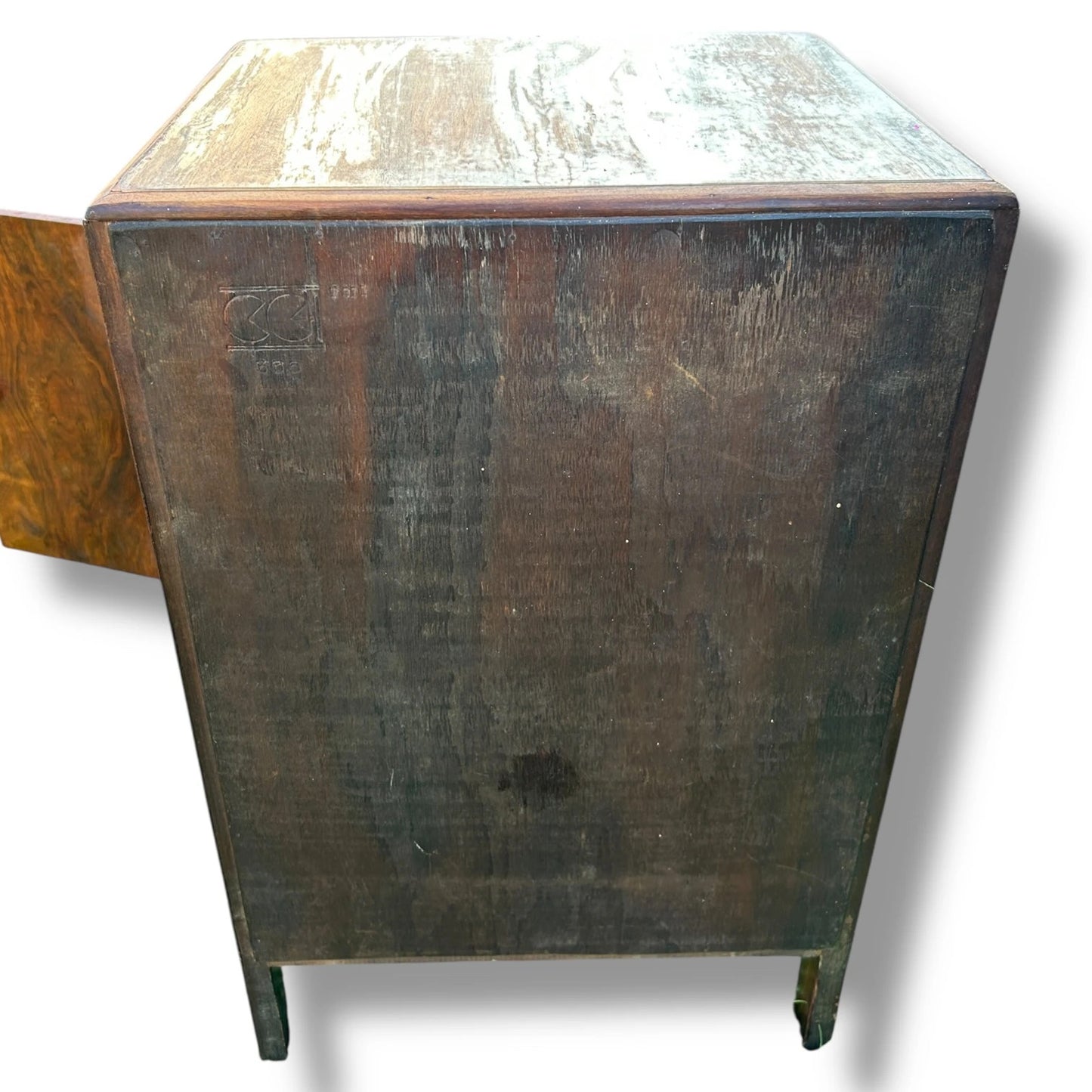 Vintage CC41 Art Deco Walnut Bedside Cabinet