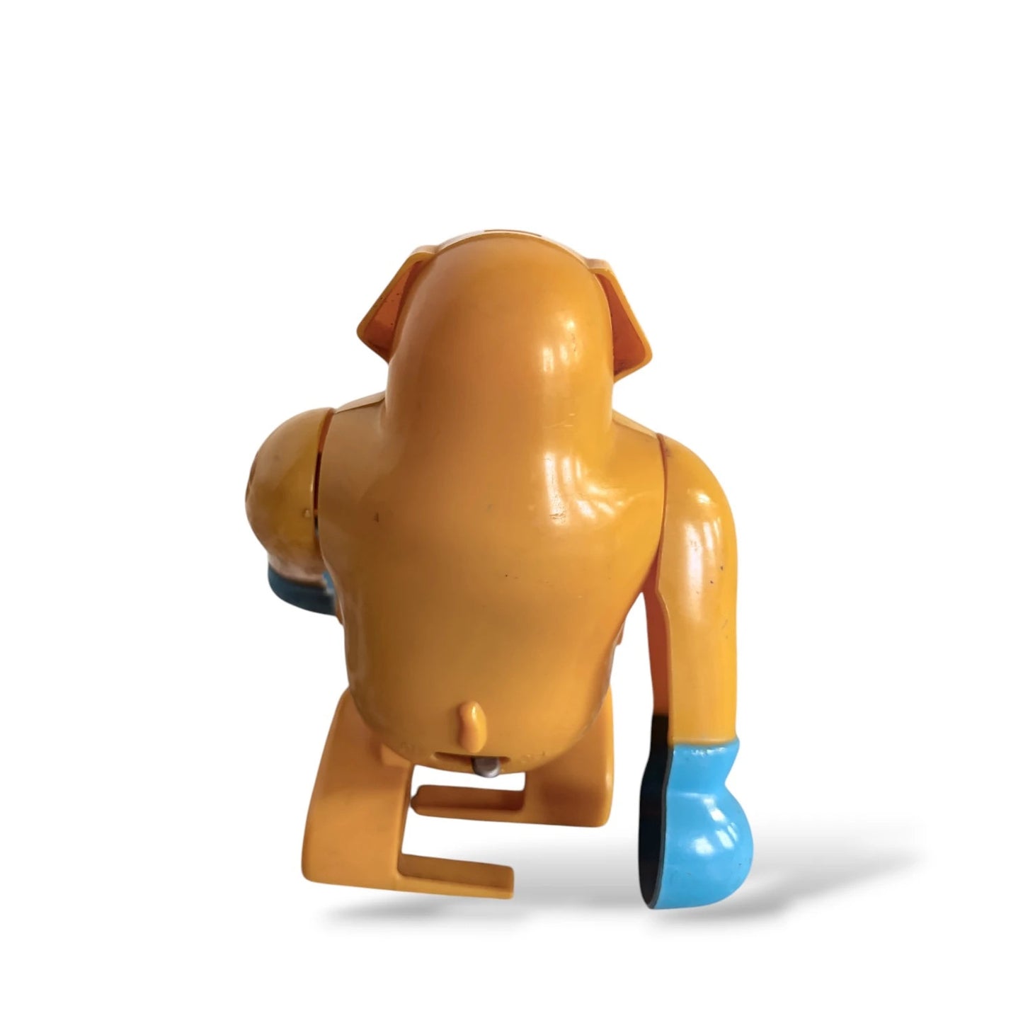 Vintage Wind-Up Boxer Dog Toy – Retro Hong Kong Plastic Clockwork Toy