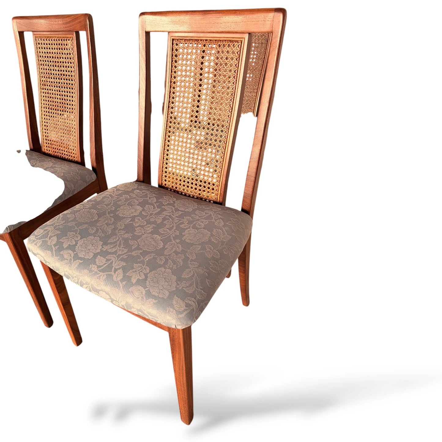 Set of 4 Vintage G Plan Teak Dining Chairs – Mid-Century Modern Cane Back