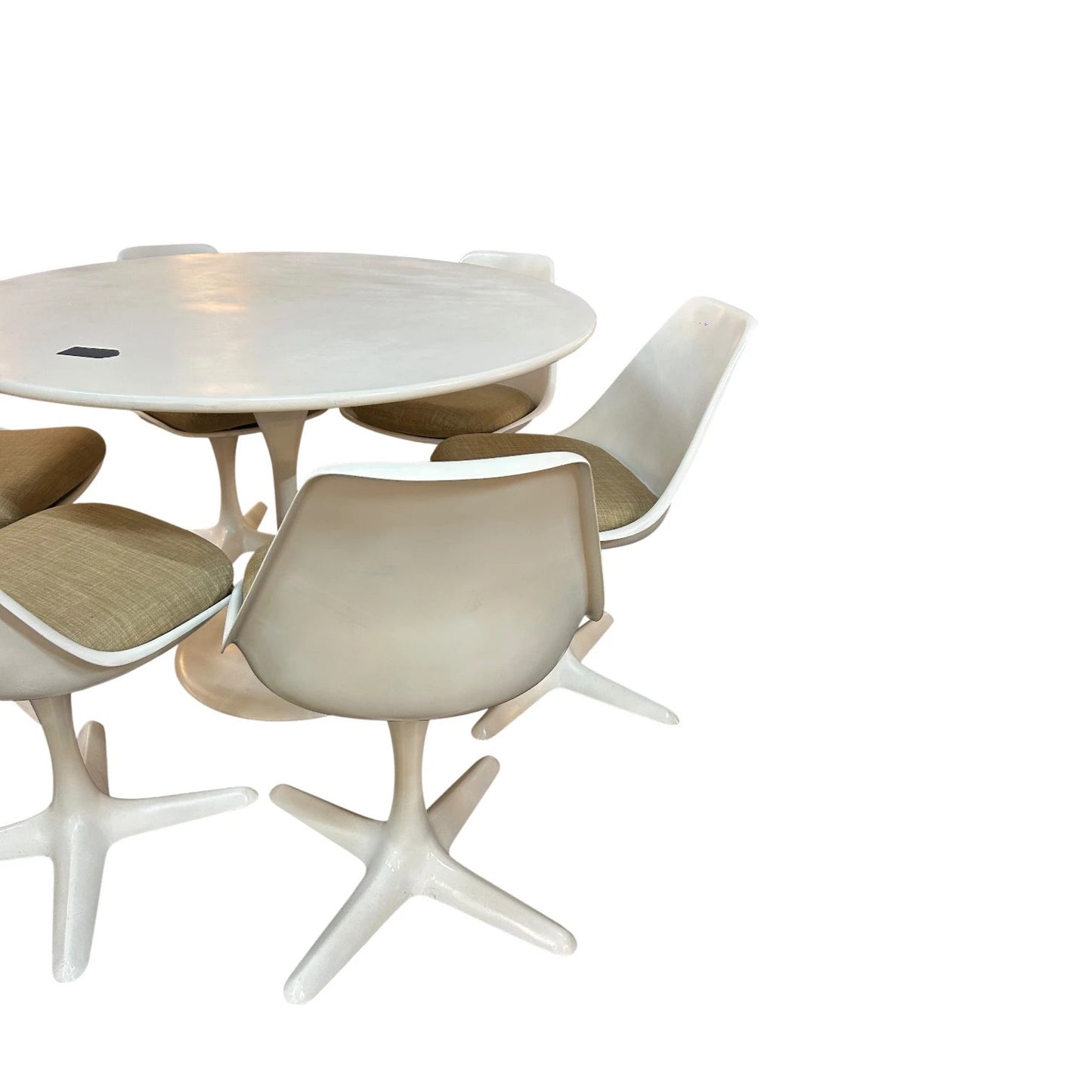Maurice Burke for Arkana Tulip Dining Set – Round Table & 6 Chairs, Mid-Century Modern