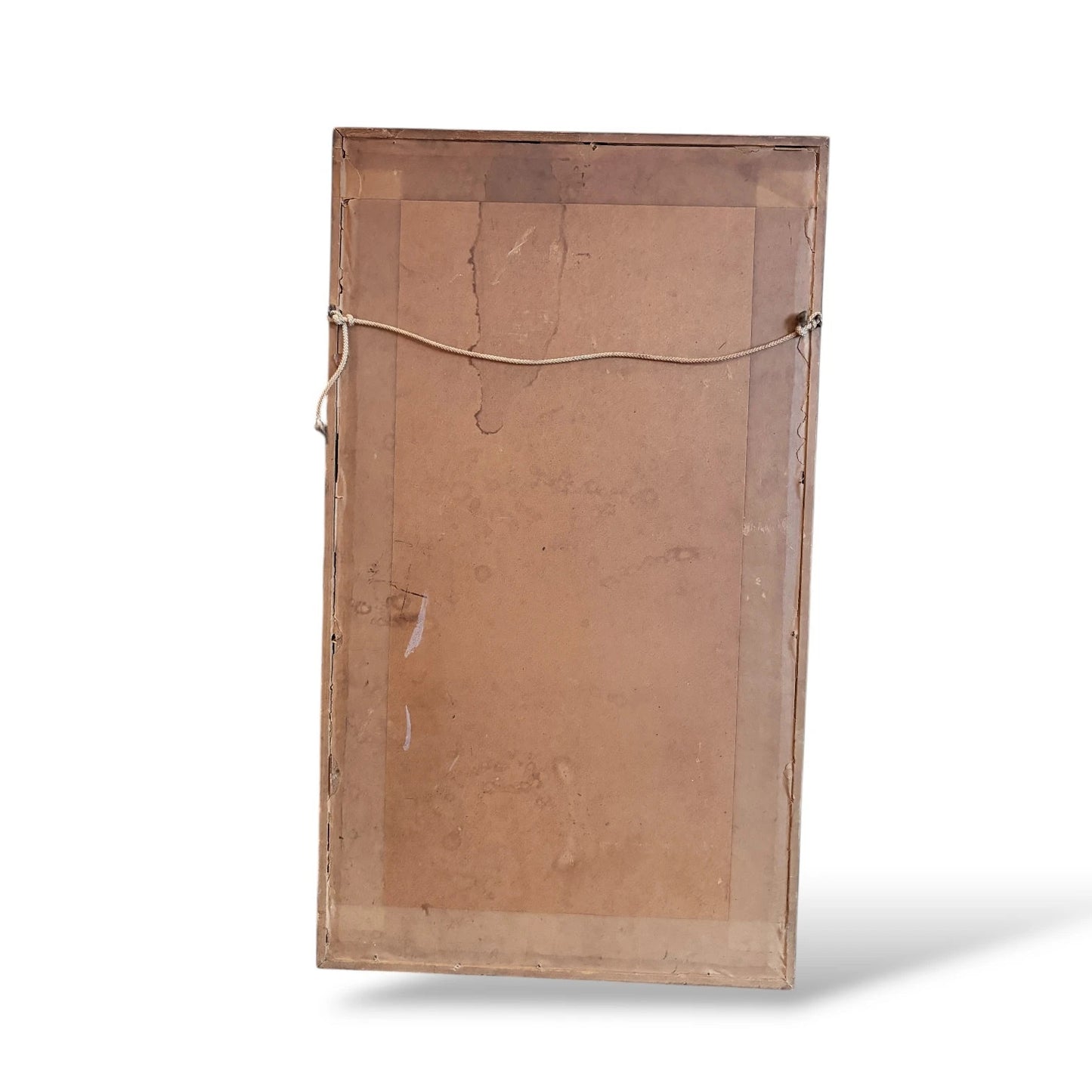 Framed Oriental Rooster Painting – Vintage Ink Wash Art on Silk