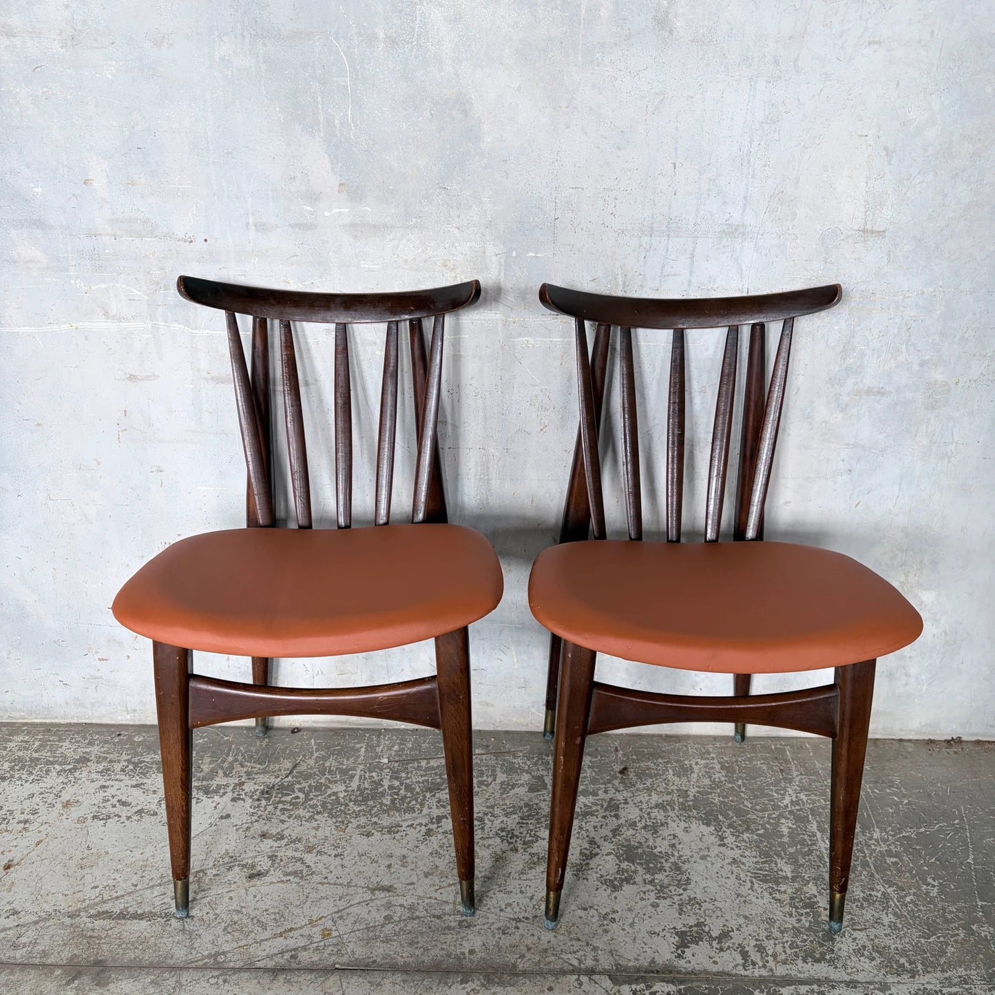 Mid Century Eliot’s of Newbury Teak Dining Chairs – Pair