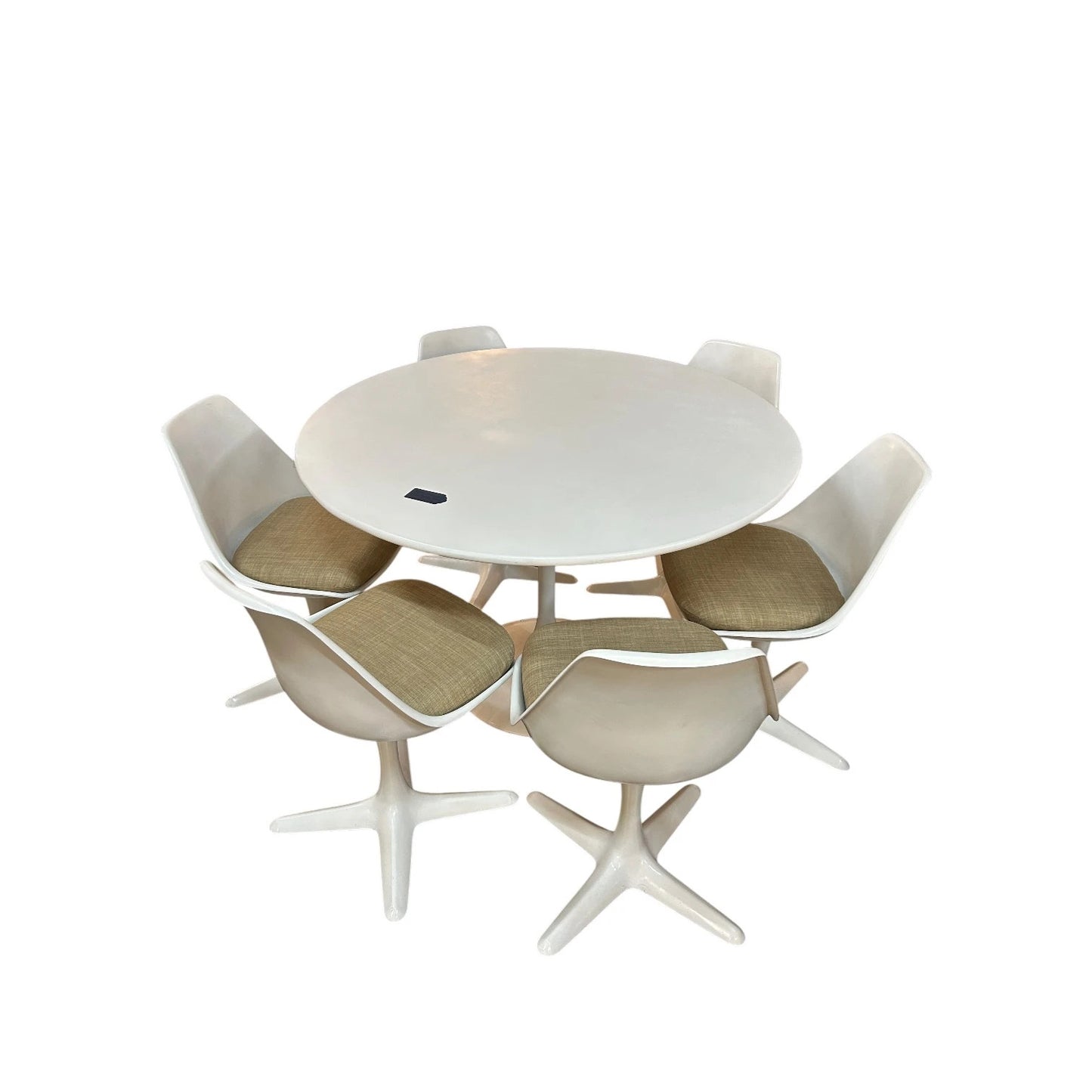 Maurice Burke for Arkana Tulip Dining Set – Round Table & 6 Chairs, Mid-Century Modern