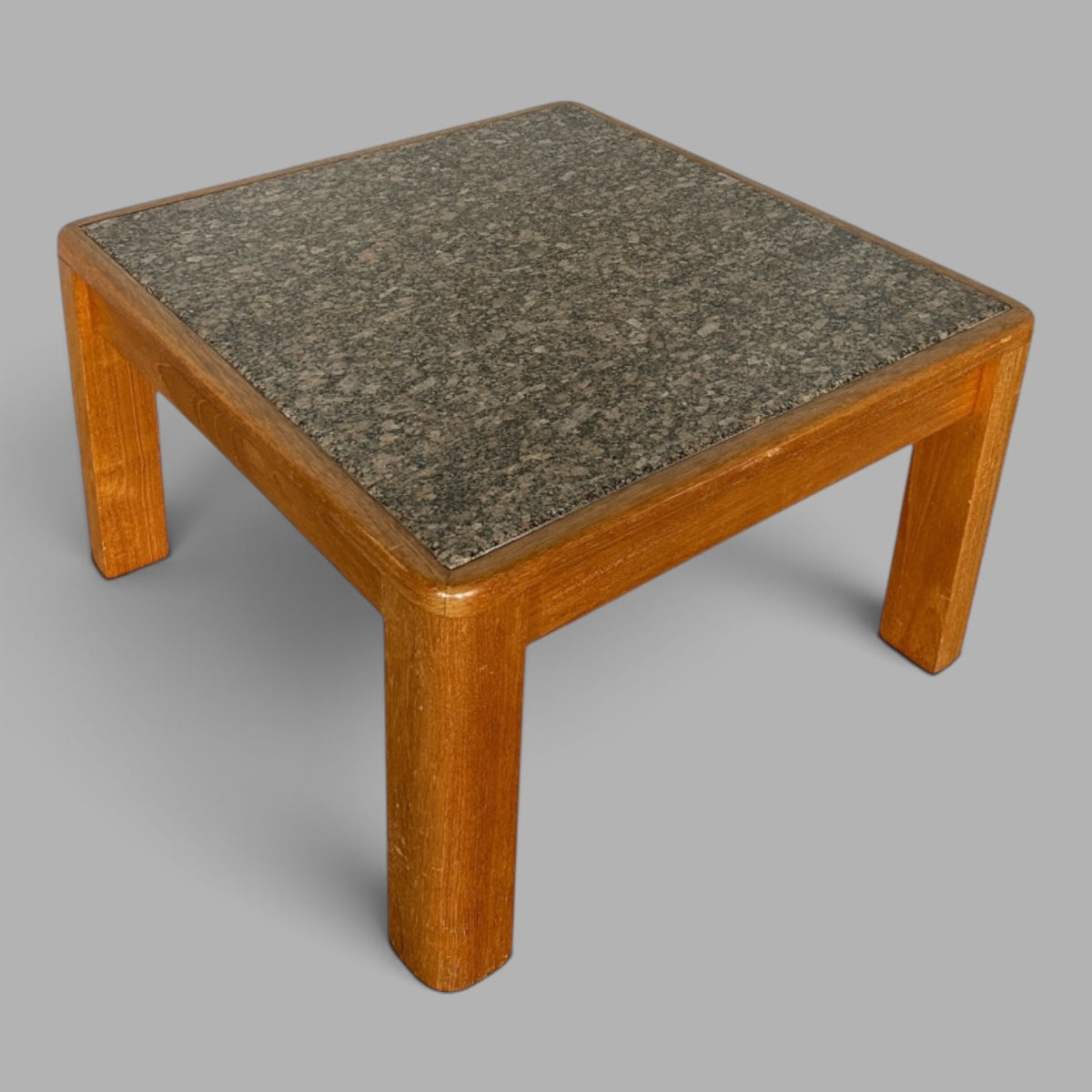 Mid-century Danish teak and granite stone coffee table – photograph 9