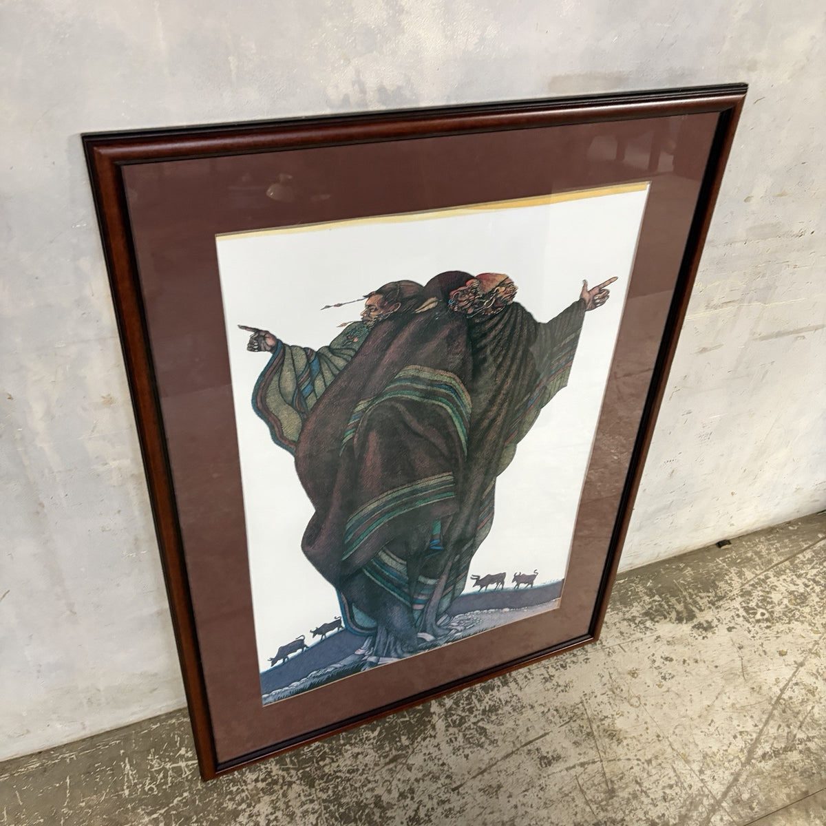 Charles Bibbs ‘The Herdsmen’ Framed Art Print – 79 × 104 cm – original photograph 7