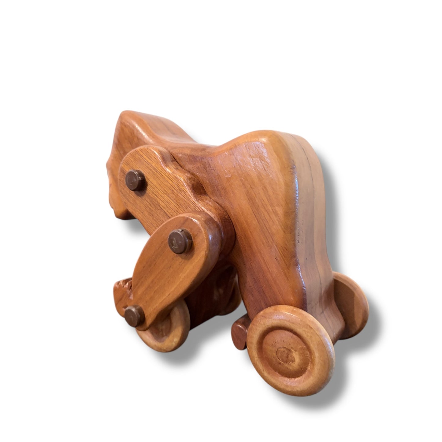 Mid Century Articulated Wooden Gorilla Toy Sculpture — view 10