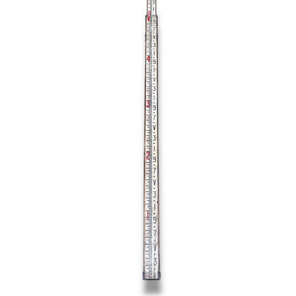 Vintage 12ft Wooden Folding Measuring Stick | Surveyor’s Water Level Ruler | Antique Carpenter’s Tool | Engineering Hydrology Tool